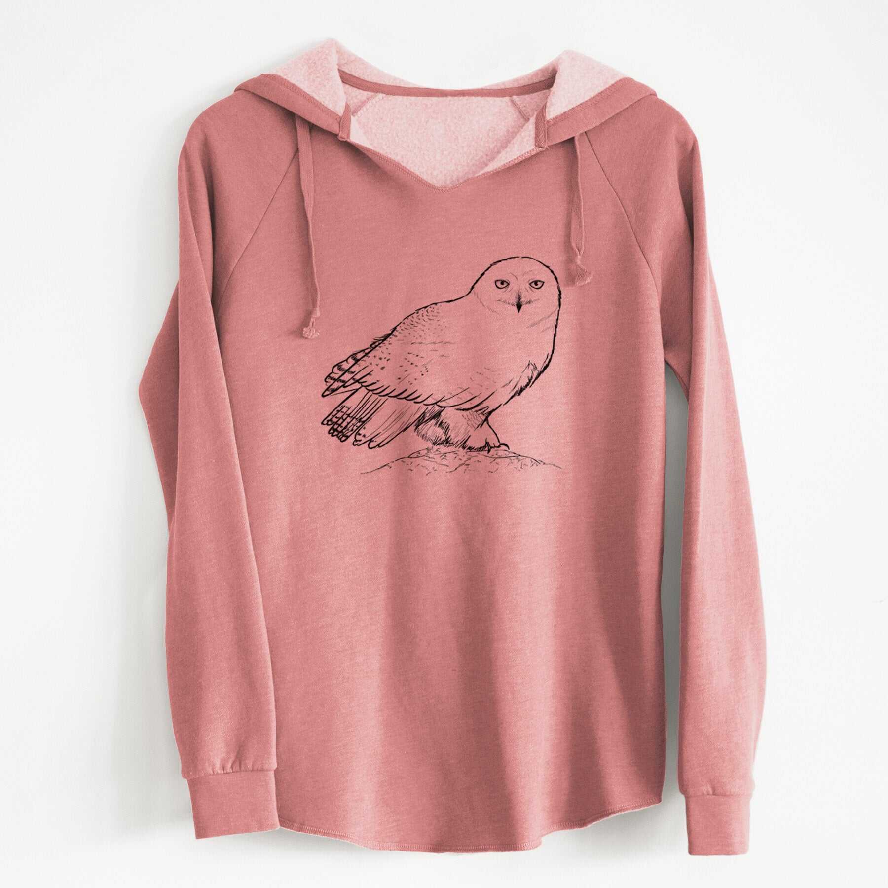 Snowy Owl - Bubo scandiacus - Cali Wave Hooded Sweatshirt
