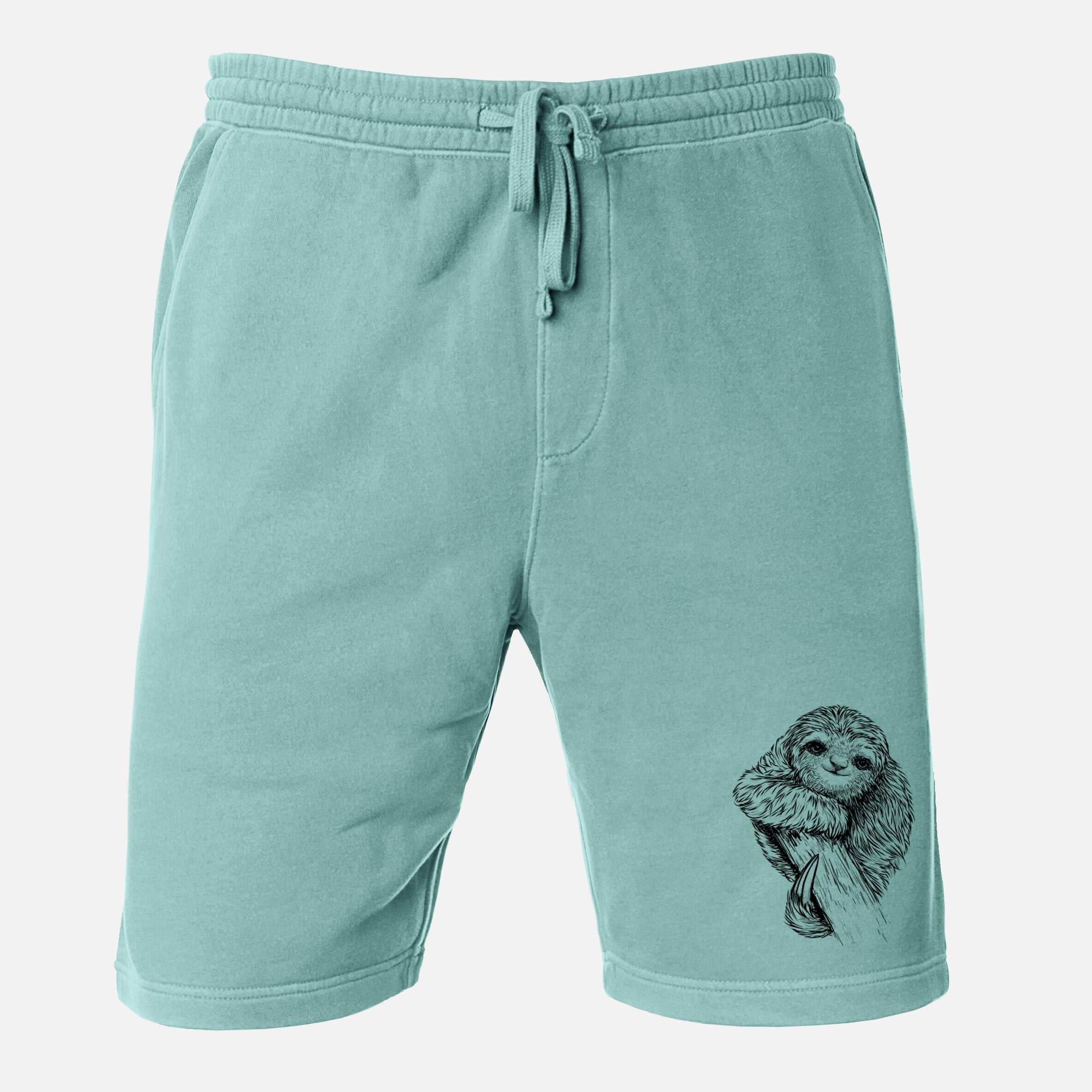 Pygmy Three-toed Sloth - Bradypus pygmaeus - Unisex Pigment Dyed Shorts