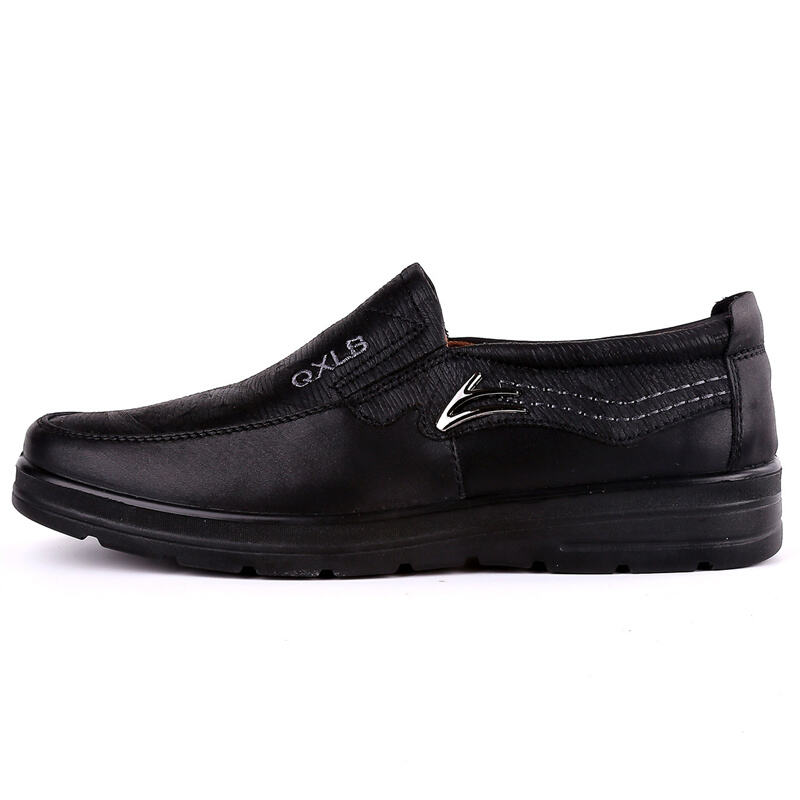 Men's Genuine Leather Breathable Lightweight  Slip-On Orthopedic Walking Shoes