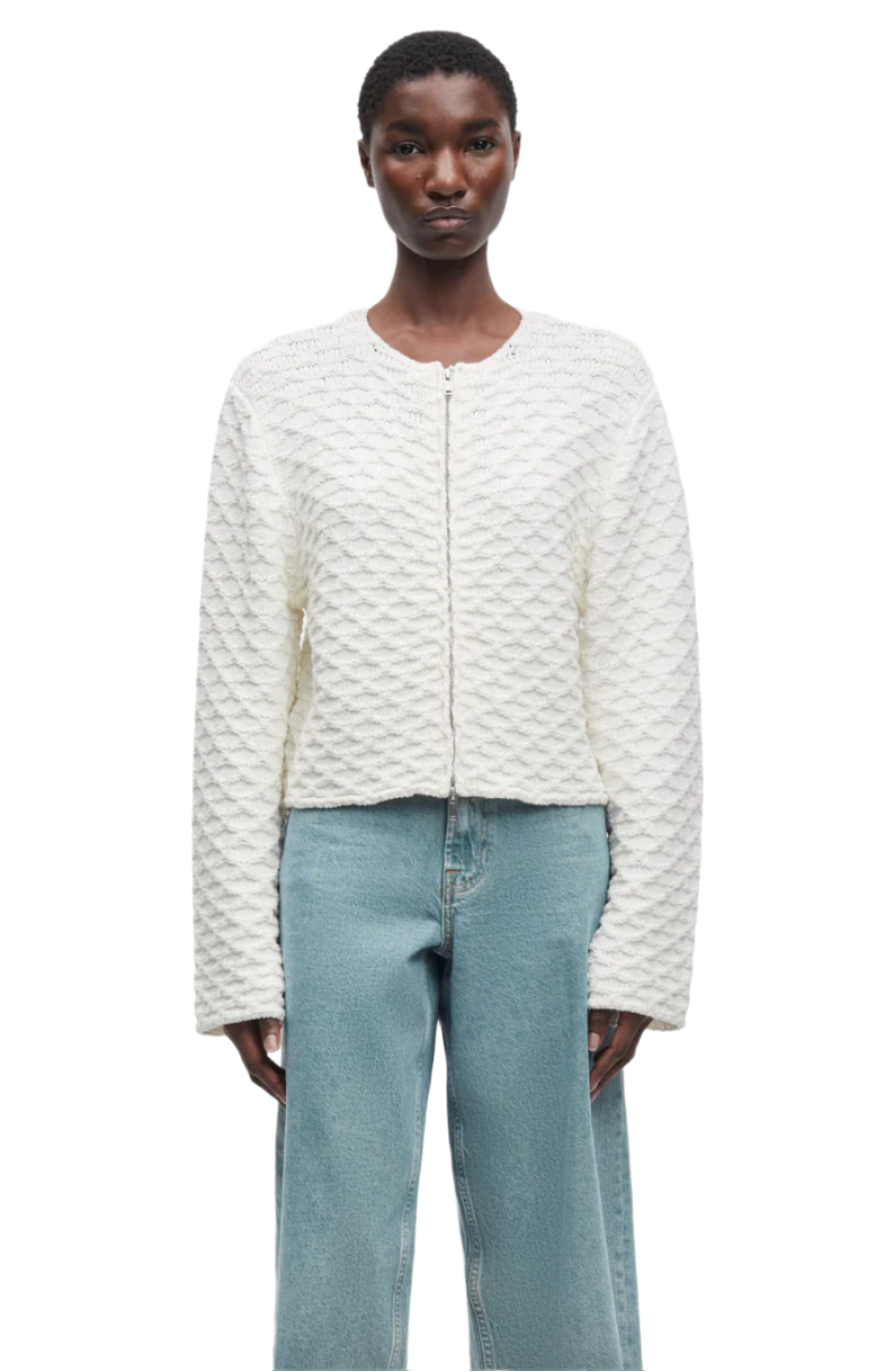 Samsoe Samsoe Satammy Cardigan in Egret