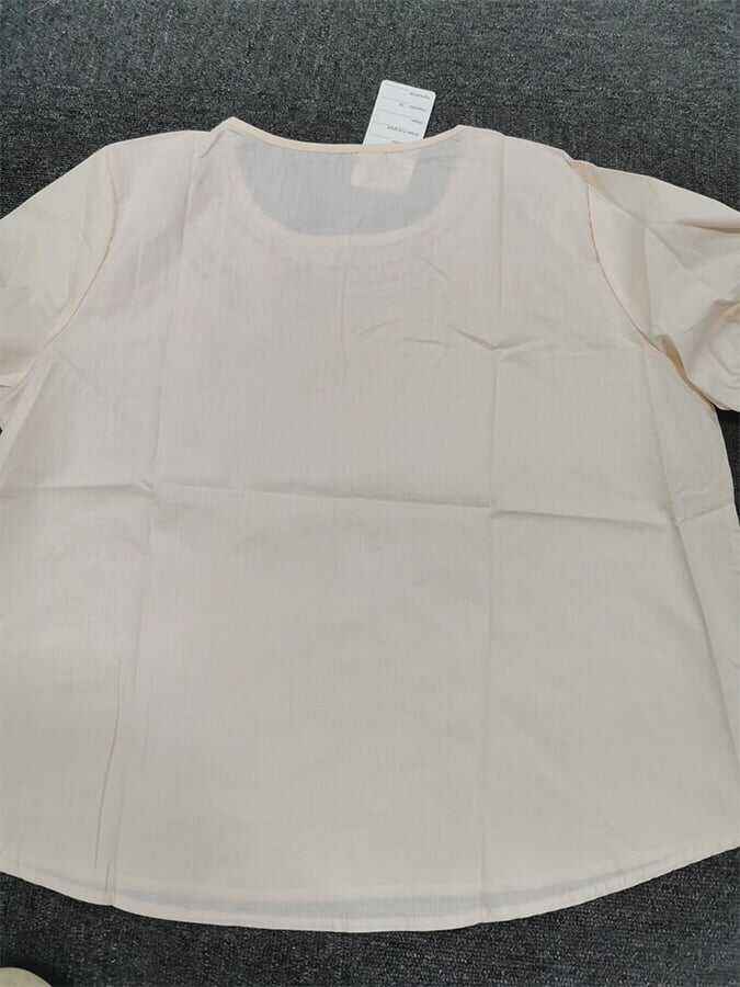 Embroidered Art Retro Half Sleeve Shirt
