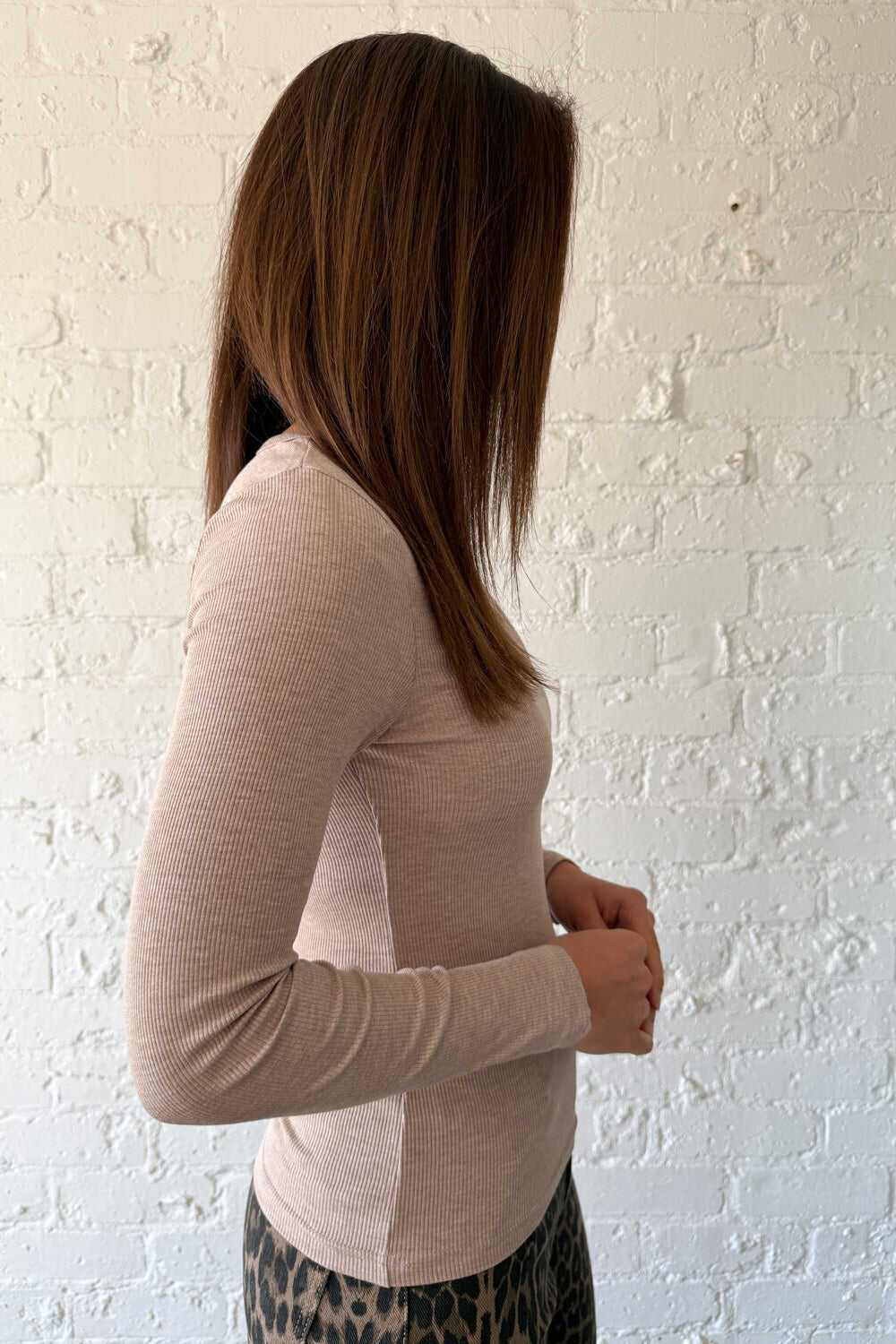Classic Long Sleeve Rib Tee