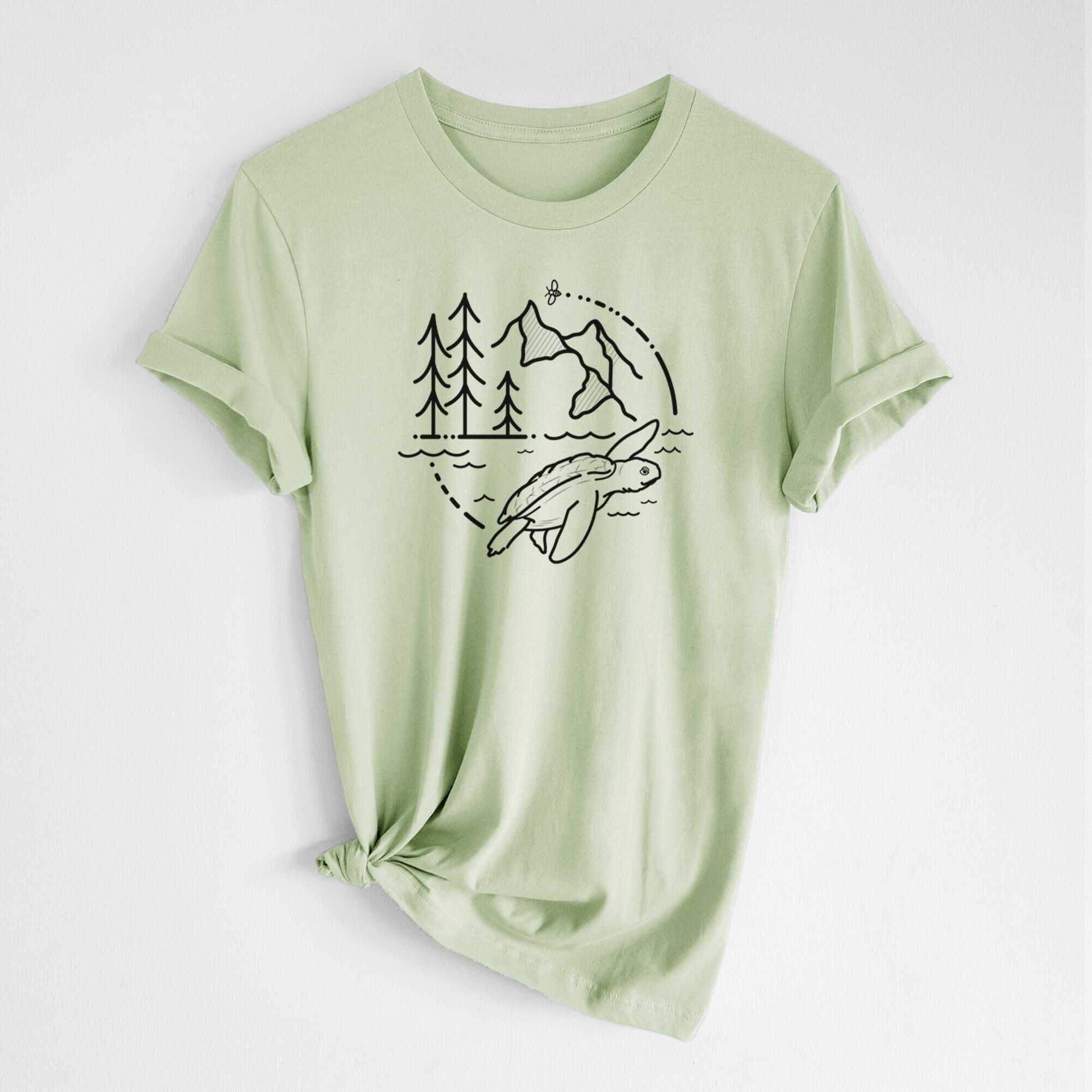 It's All Connected - Kemps Ridley Turtle - Lightweight 100% Cotton Unisex Crewneck