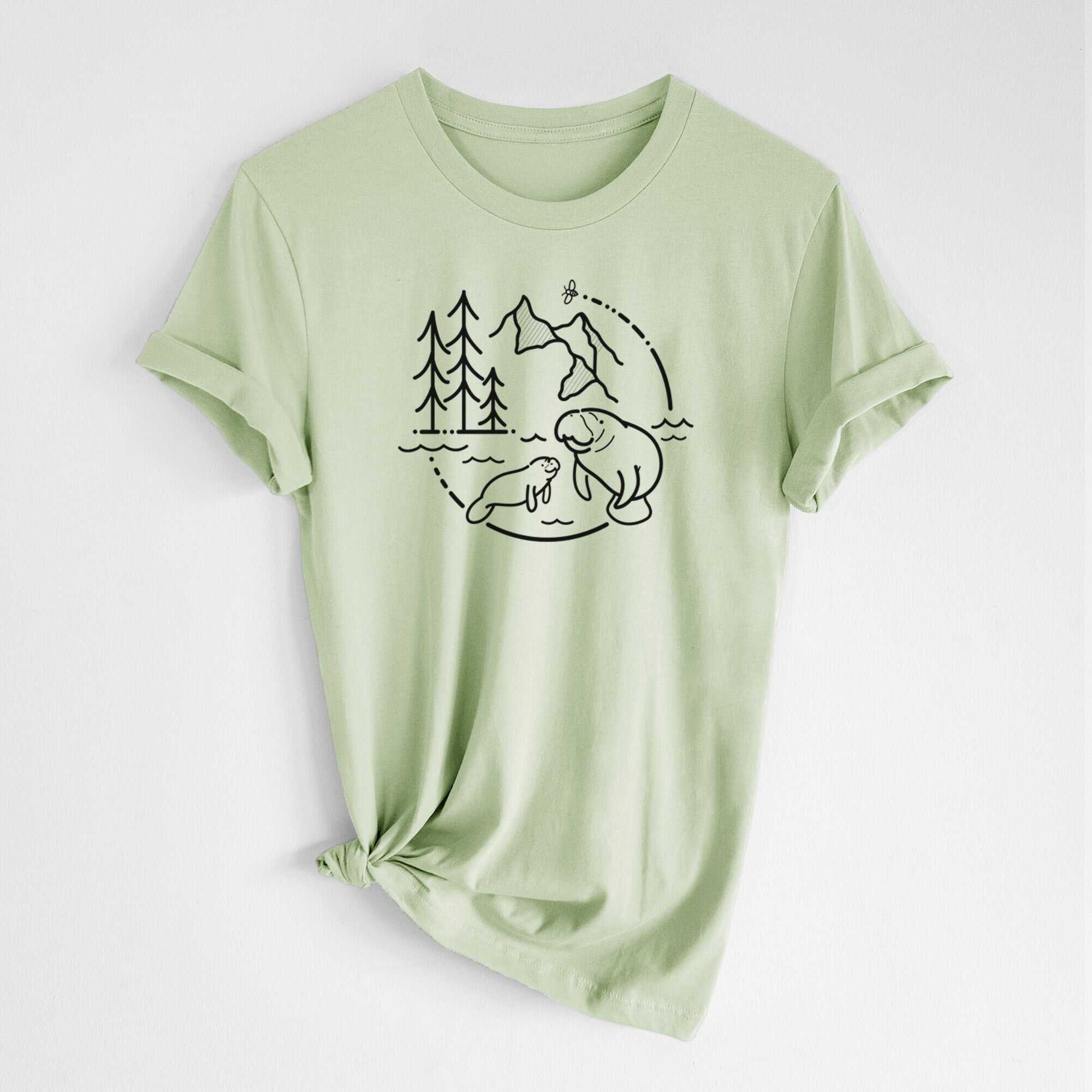 It's All Connected - Manatee - Lightweight 100% Cotton Unisex Crewneck