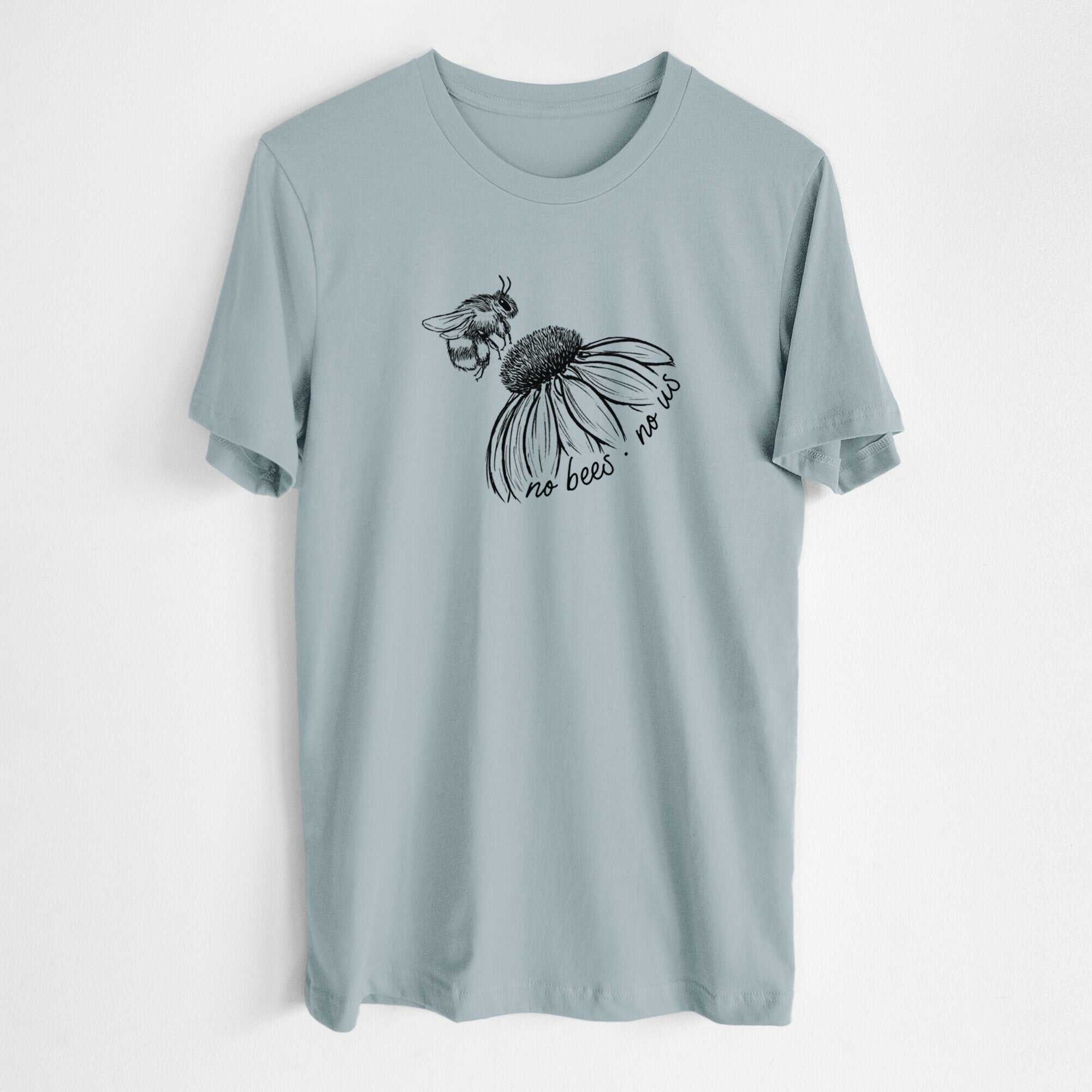 No Bees No Us - Lightweight 100% Cotton Unisex Crewneck