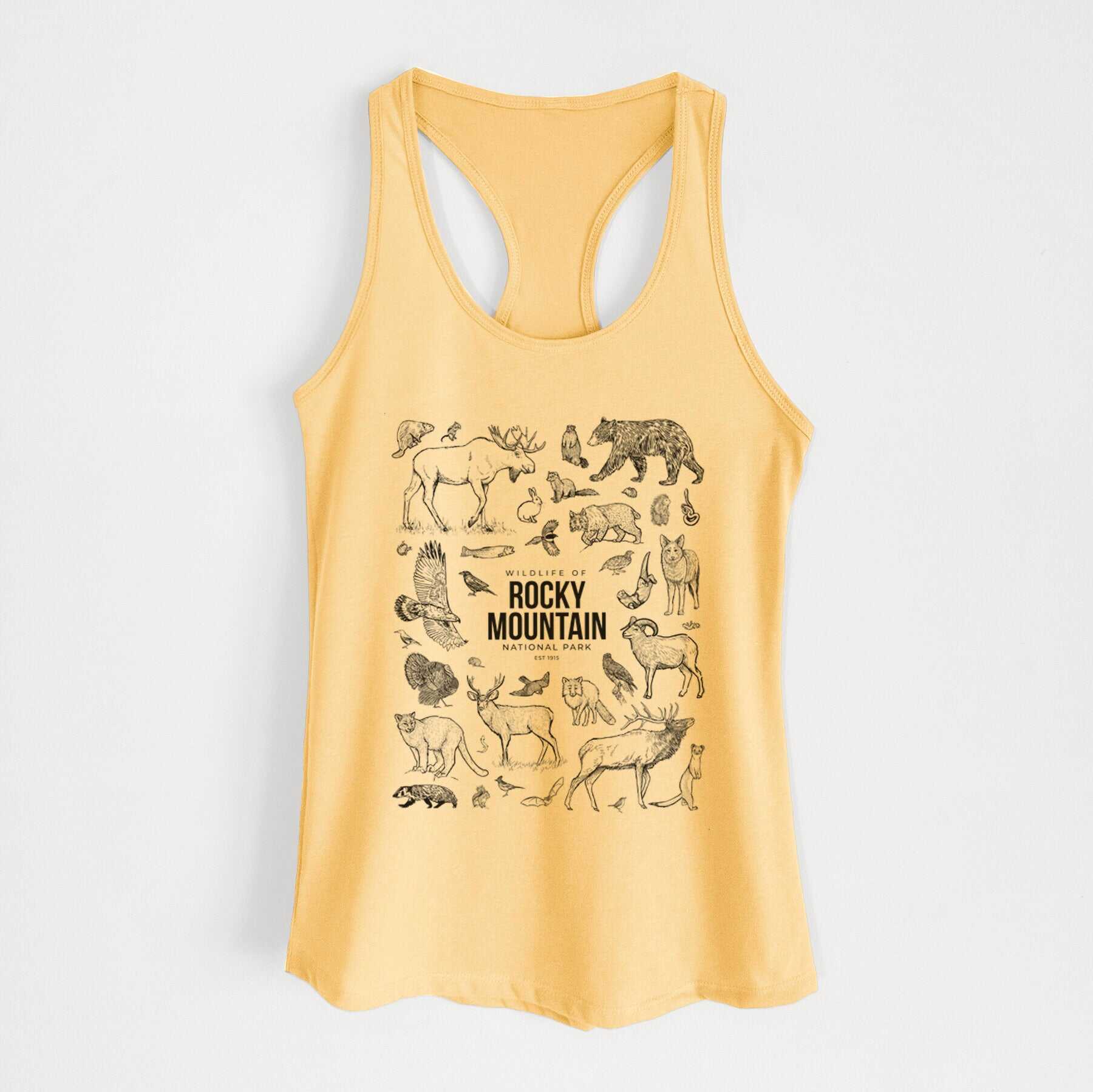Wildlife of the Rocky Mountain National Park - Women's Racerback Tanktop