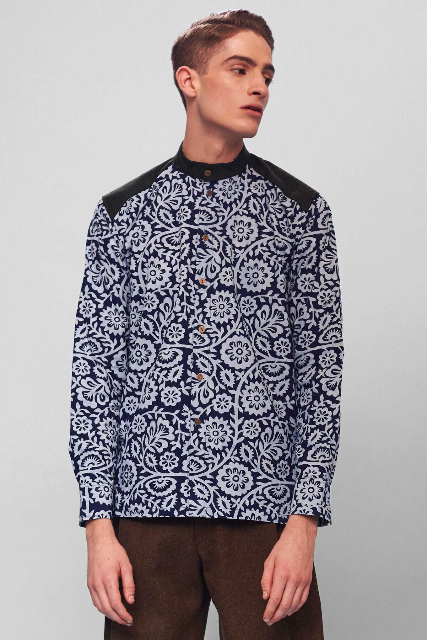 JETEL shirt - Indigo print