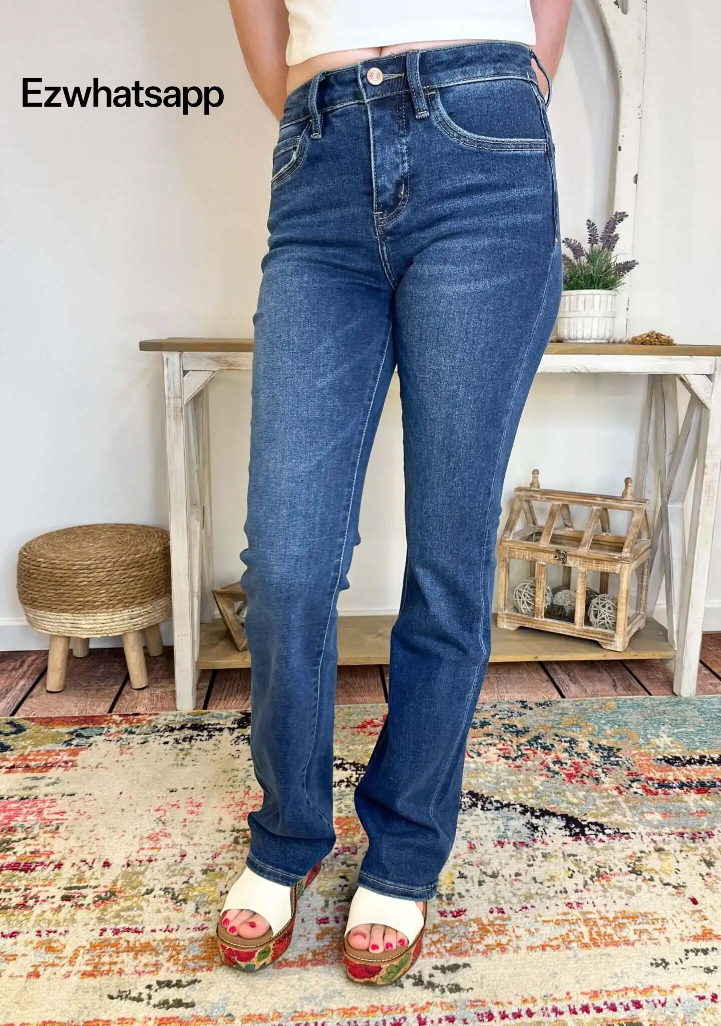 Lovervet by Vervet Effective Tummy Control Bootcut Jeans