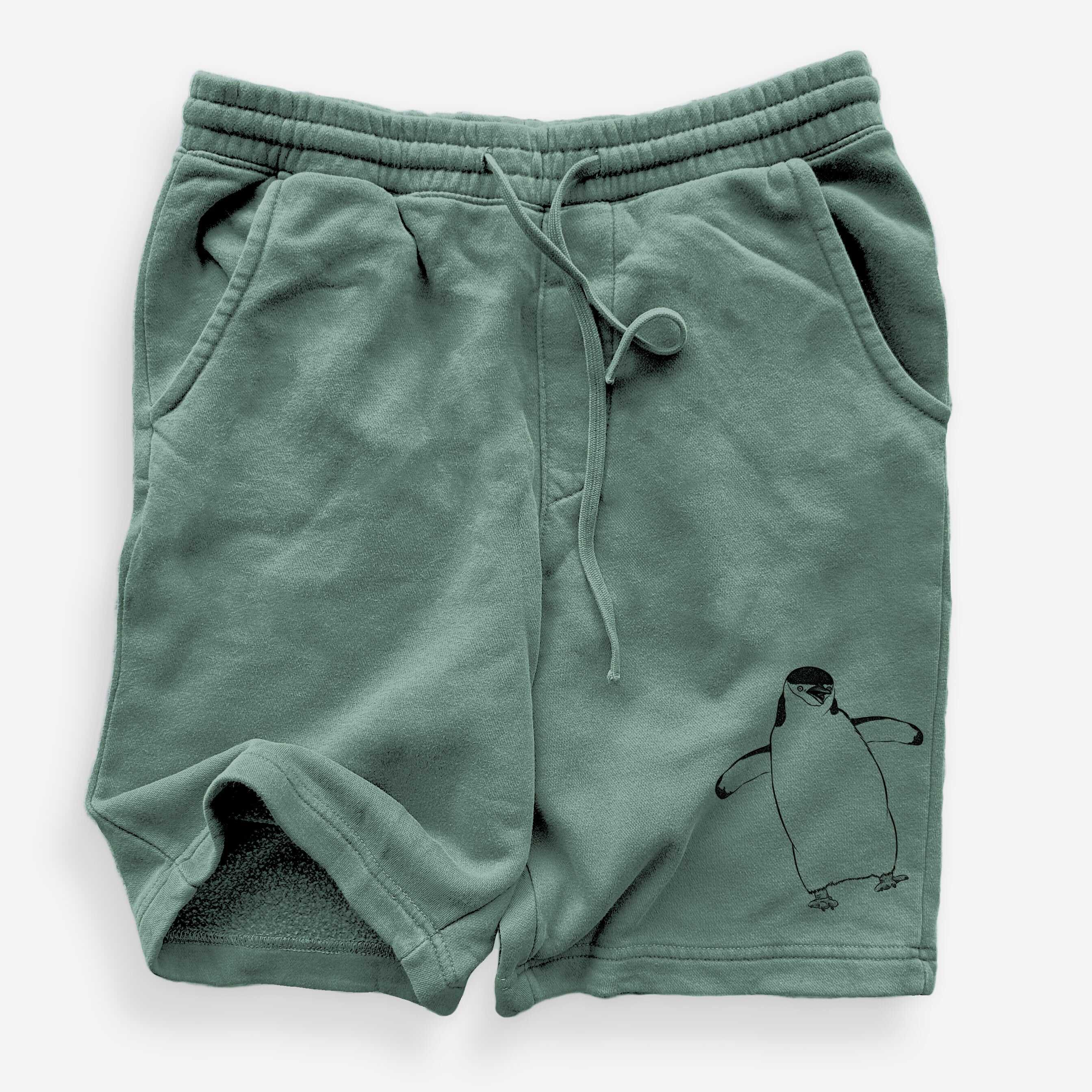 Chinstrap Penguin - Pygoscelis antarcticus - Unisex Pigment Dyed Shorts