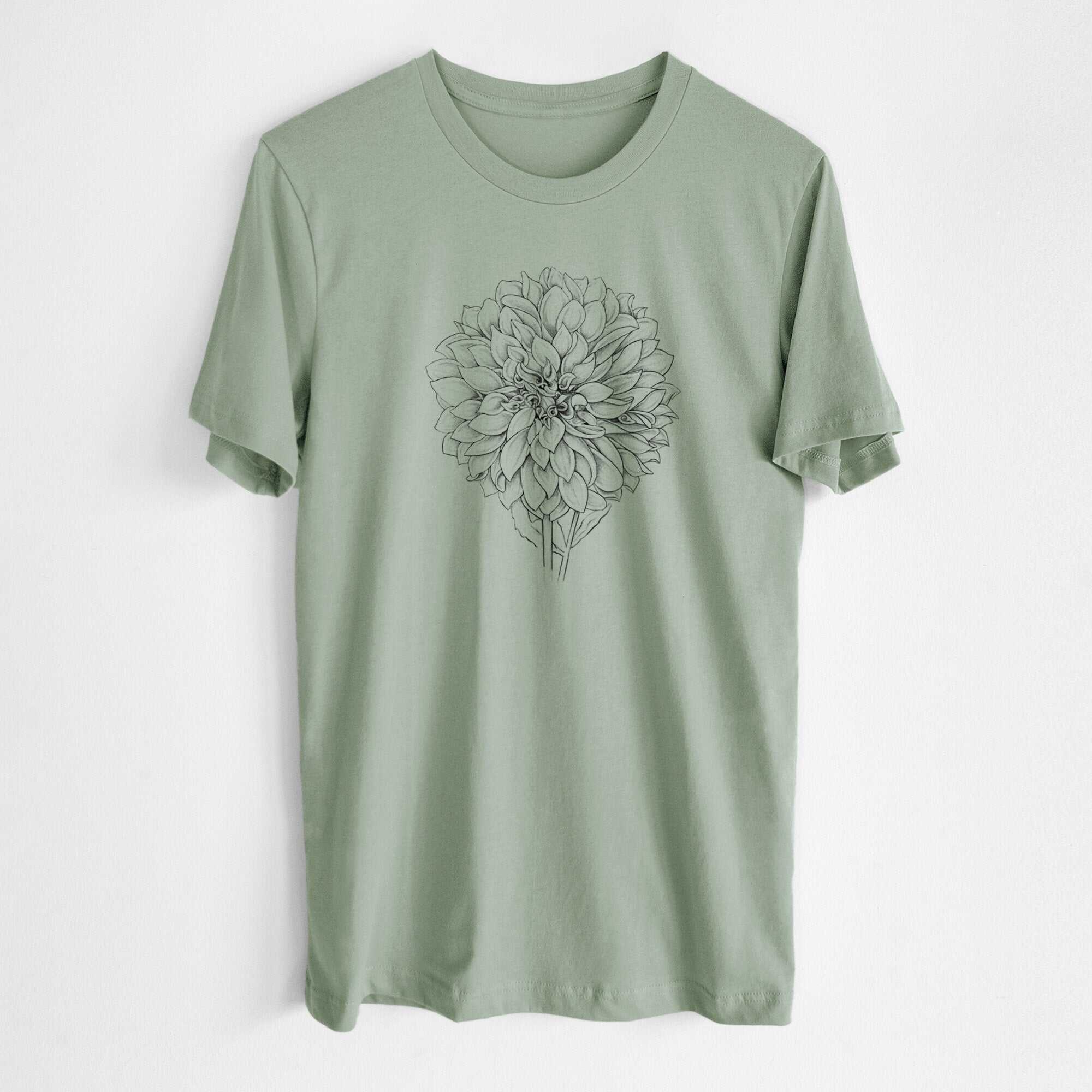 Dahlia Cafe Au Lait - Lightweight 100% Cotton Unisex Crewneck