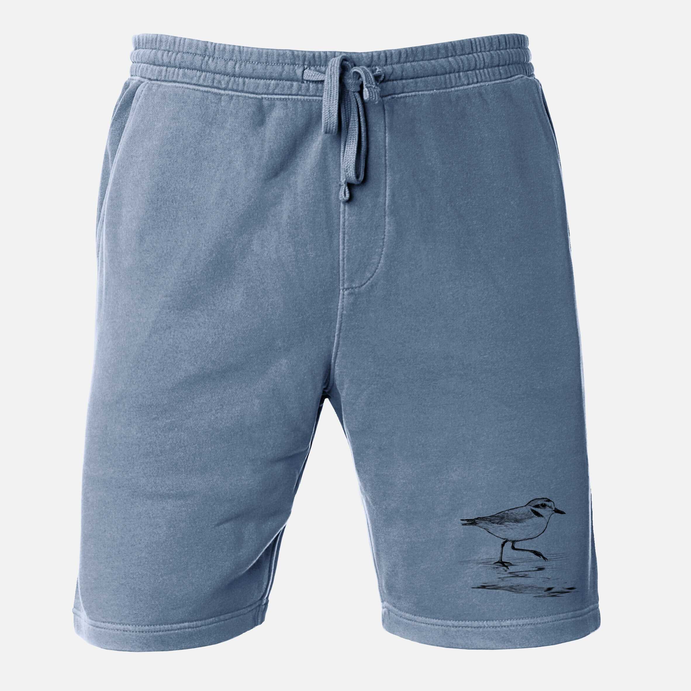 Western Snowy Plover - Charadrius nivosus nivosus - Unisex Pigment Dyed Shorts