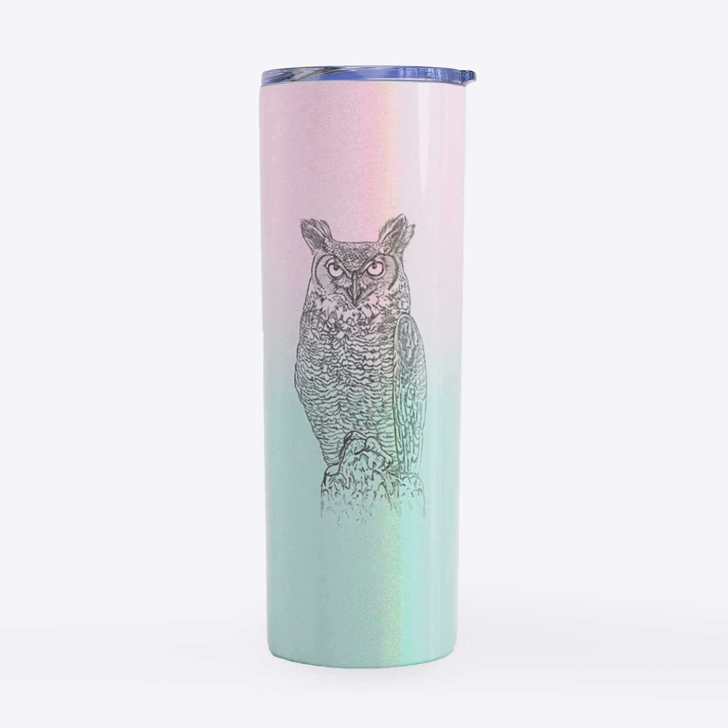 Bubo virginianus - Great Horned Owl - 20oz Skinny Tumbler