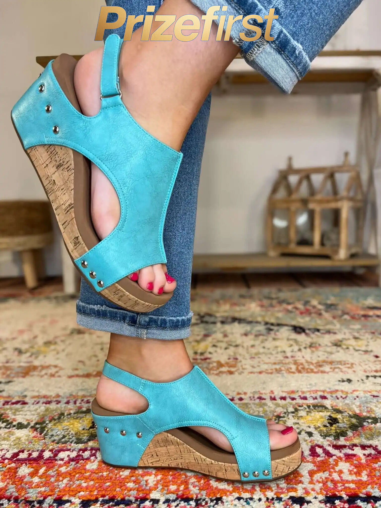Corky's Footwear Carley Wedge Sandal - Teal