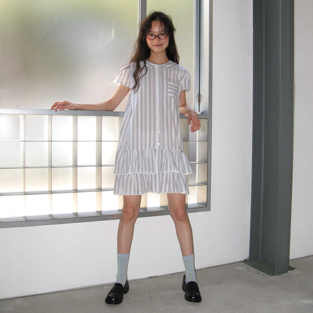 SHIRT DRESS BLUE STRIPE