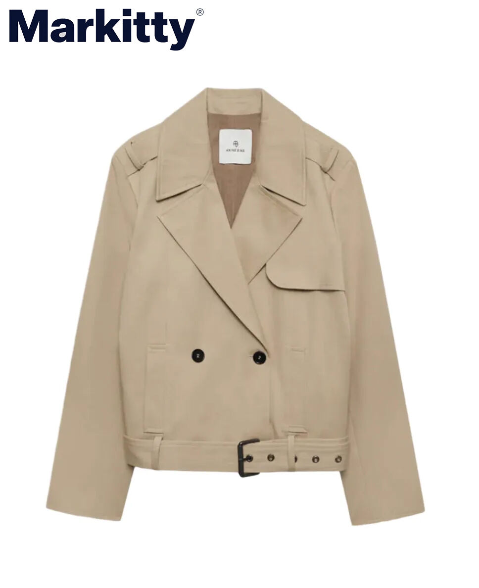 Anine Bing Greer Jacket in Taupe