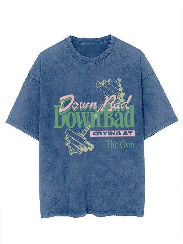 Down Bad VINTAGE GYM Distressing T-shirt