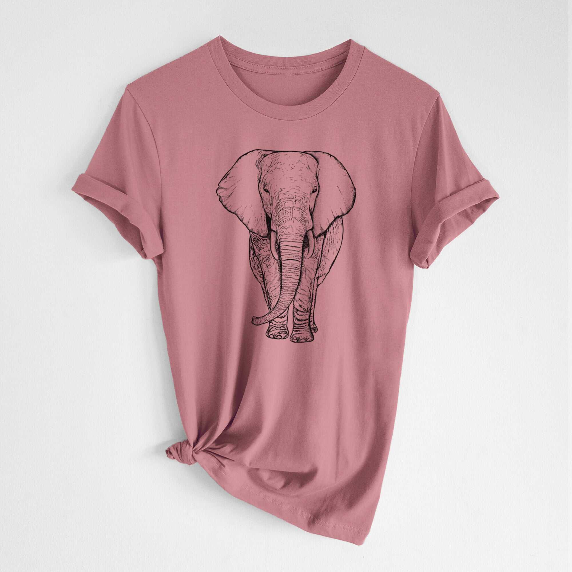 Loxodonta africana - African Elephant - Lightweight 100% Cotton Unisex Crewneck