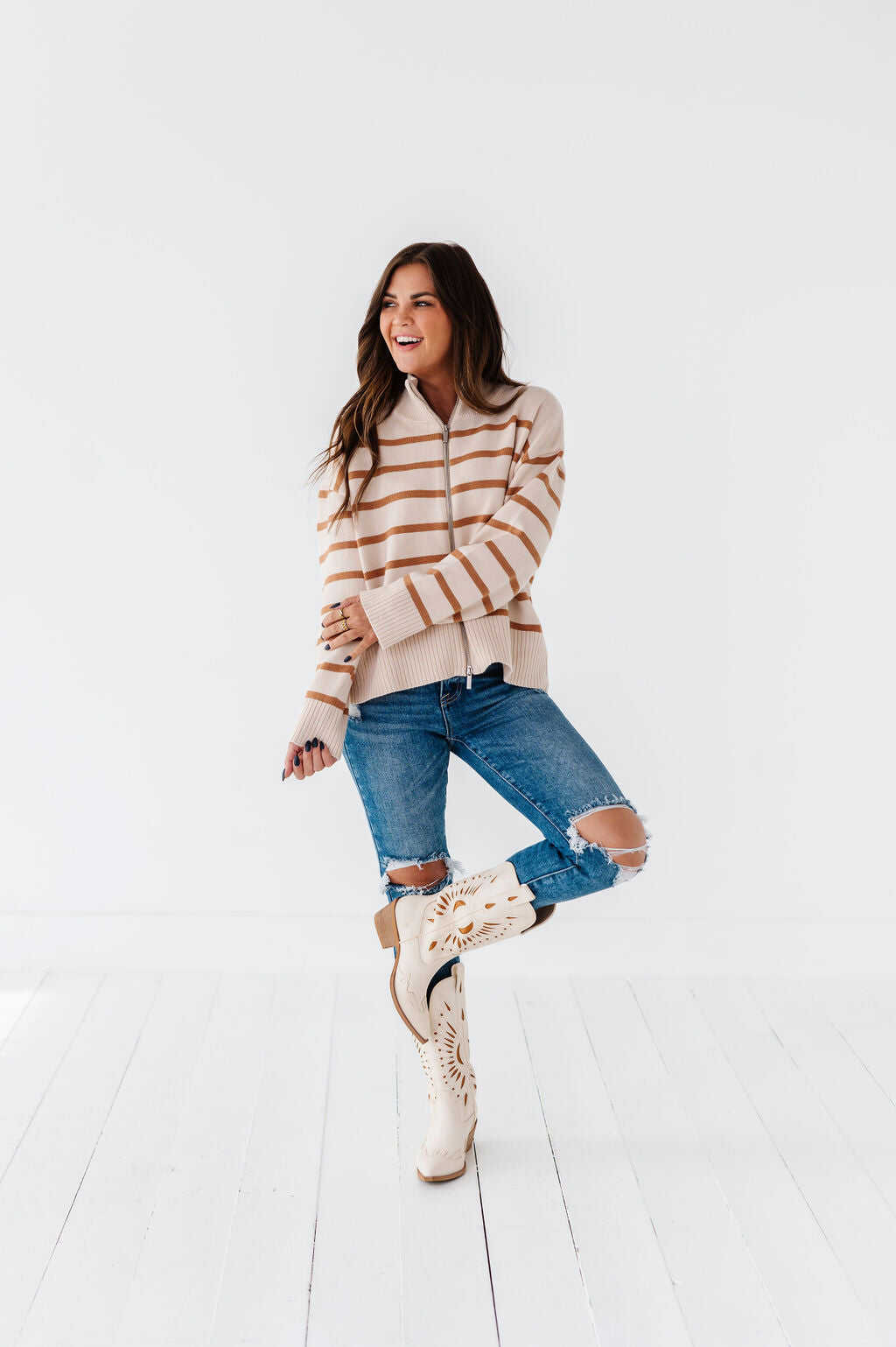 Sedona Zip Up Sweater - Size Small, Large, & XL Left