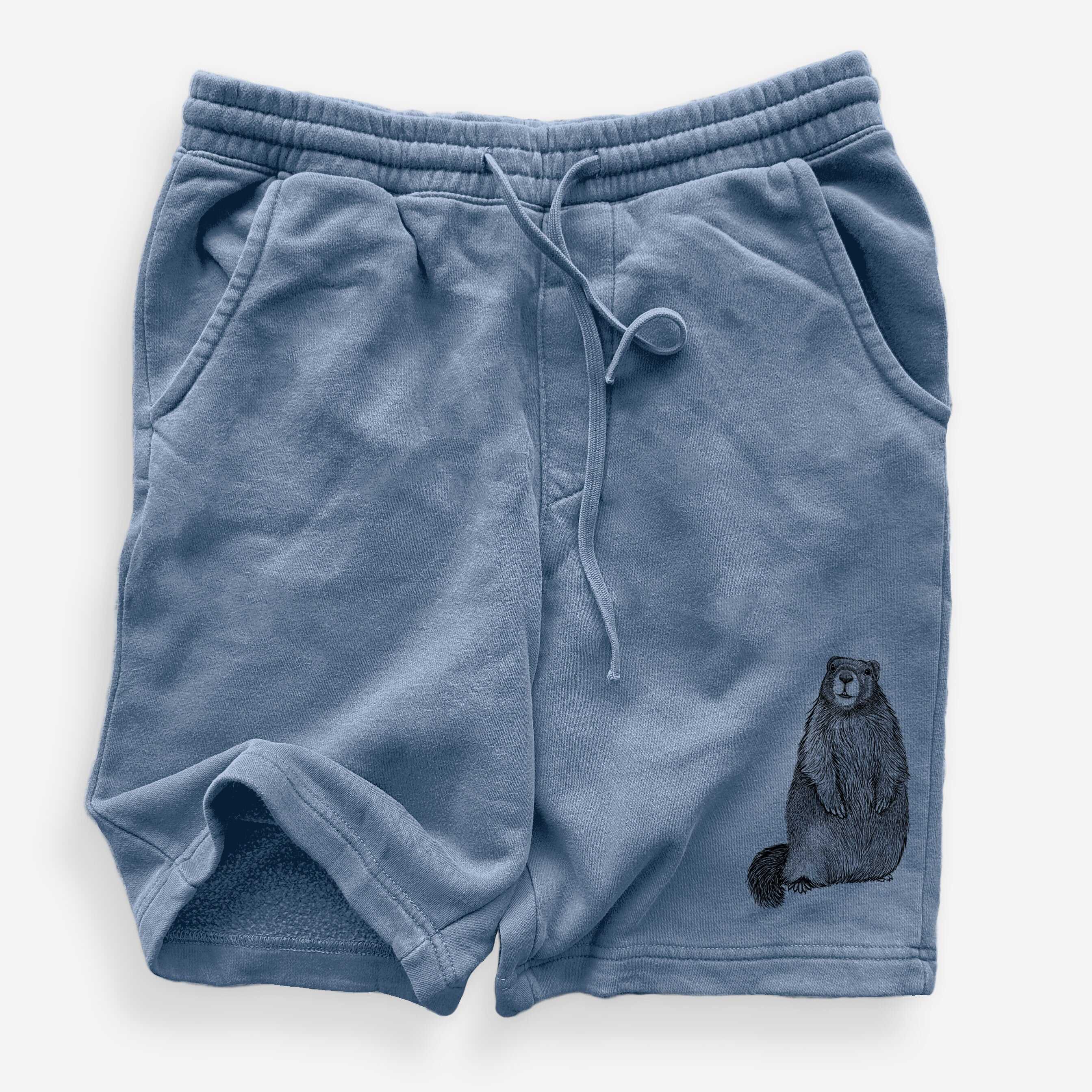 Yellow-bellied Marmot - Marmota flaviventris - Unisex Pigment Dyed Shorts