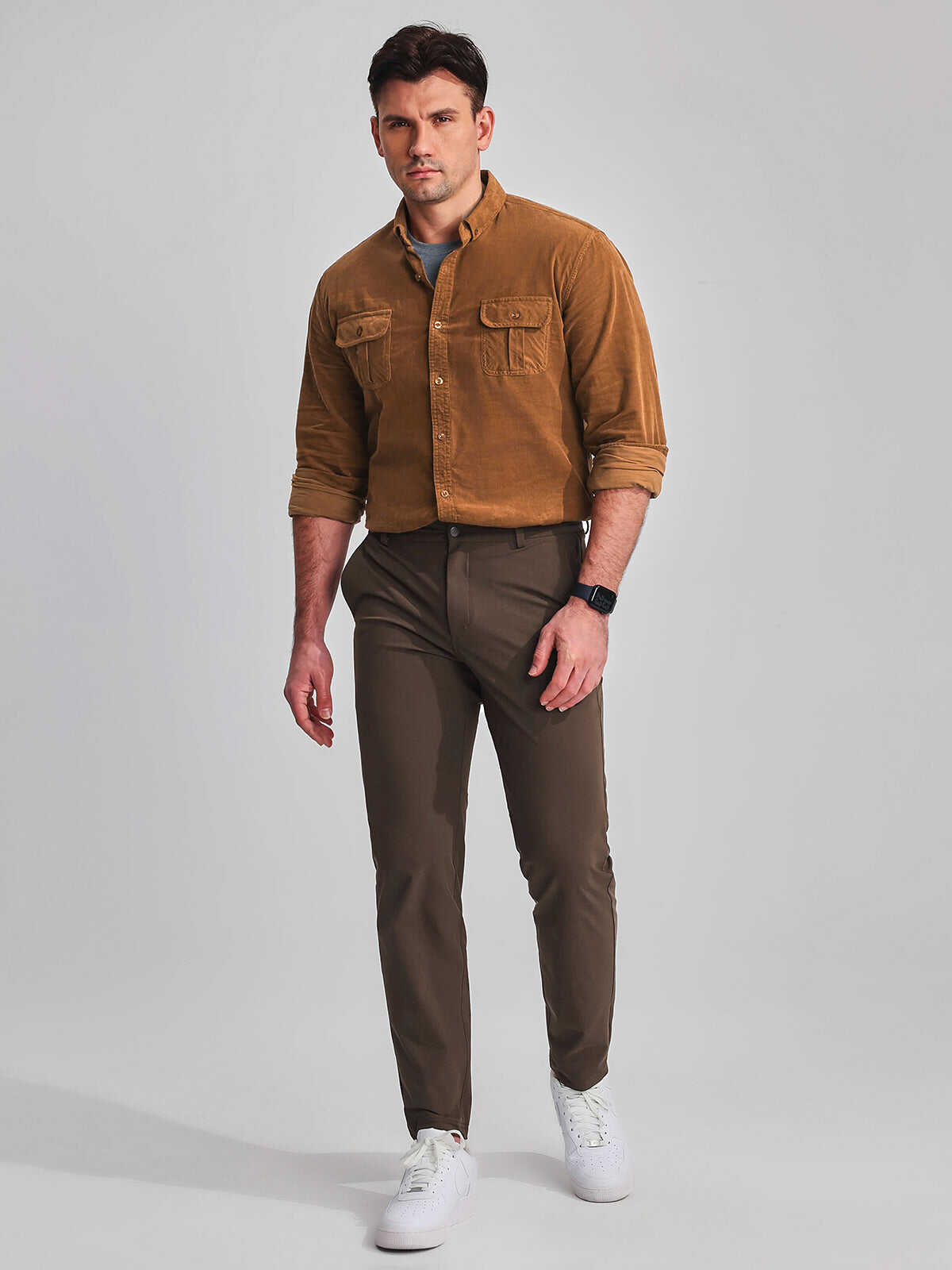 M's Commission Everyday Performance Chino Pants Olive Brown