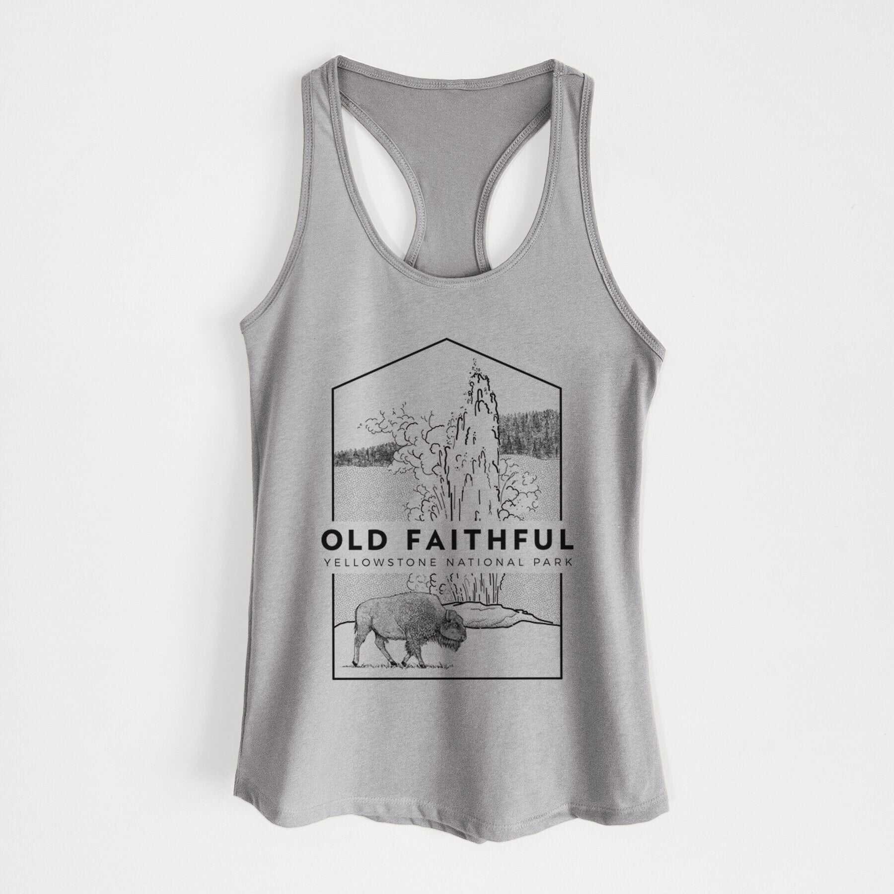 Old Faithful - Yellowstone National Park - Women's Racerback Tanktop