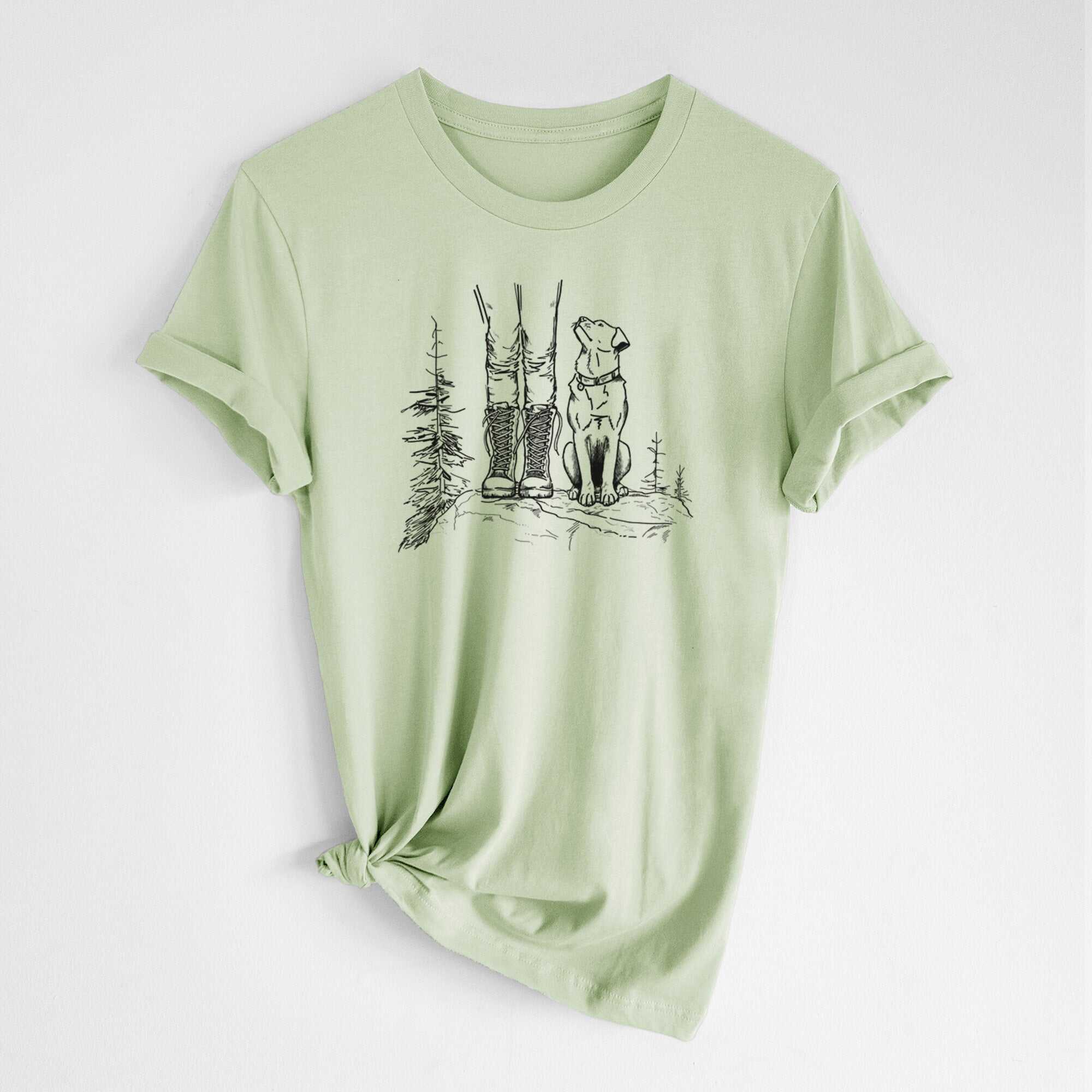 Trail Companions - Hiking with Dogs - Lightweight 100% Cotton Unisex Crewneck