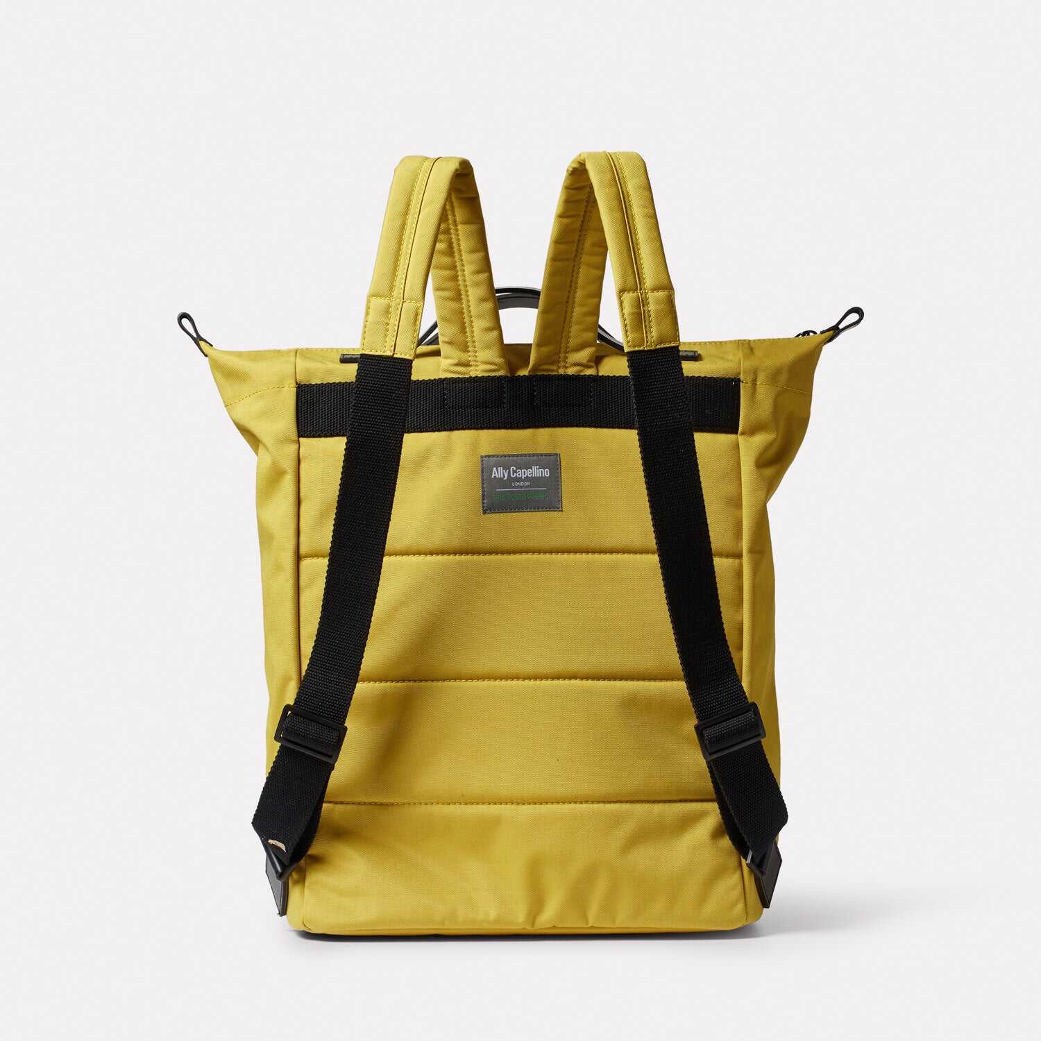 Hoy Travel Cycle Recycled Backpack in Lemon