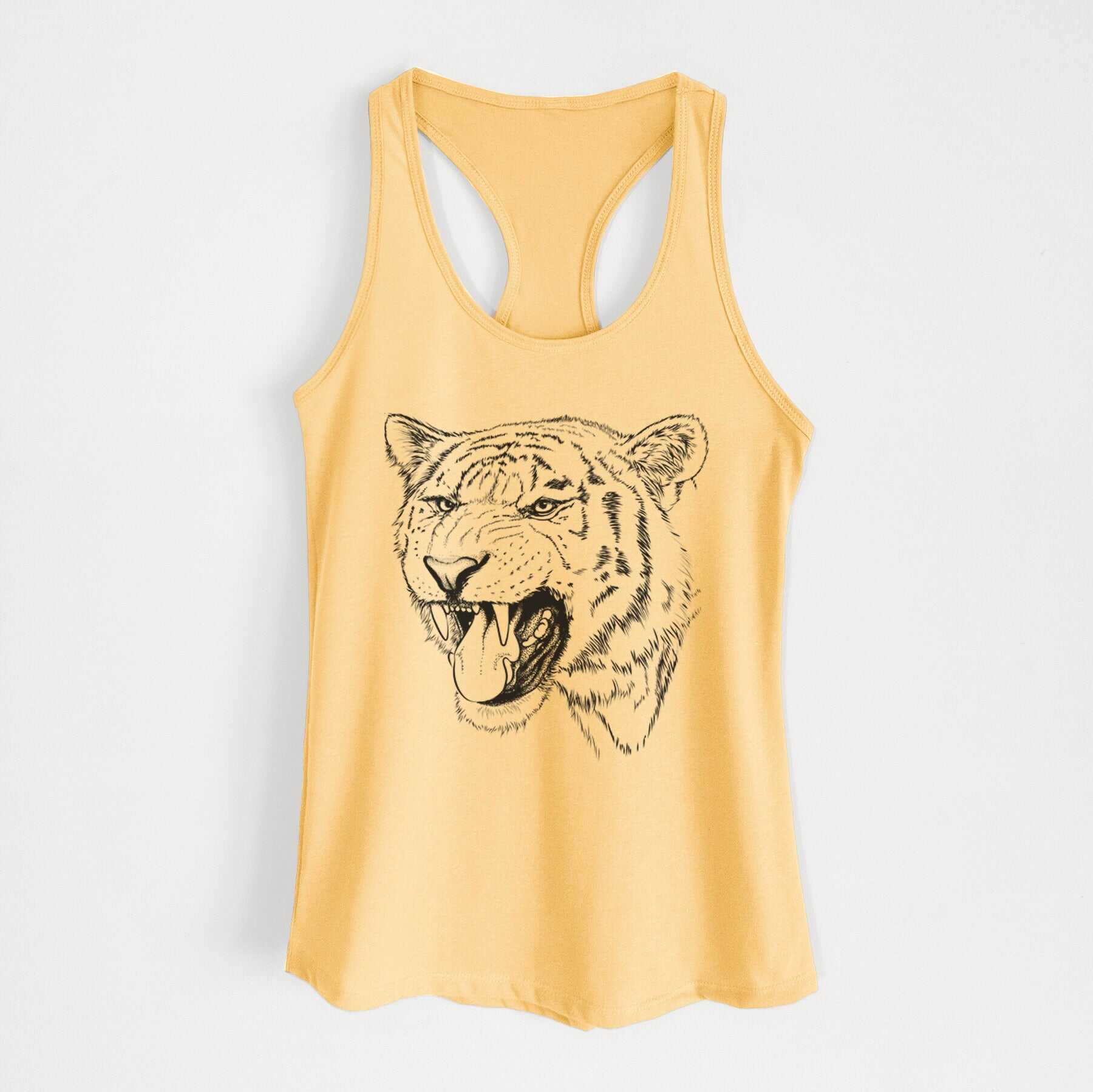 Siberian Tiger - Panthera tigris altaica - Women's Racerback Tanktop