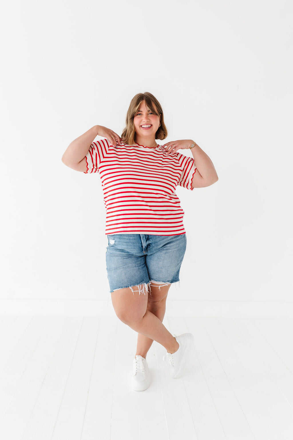 Lincoln Striped Top - Size 3XL Left