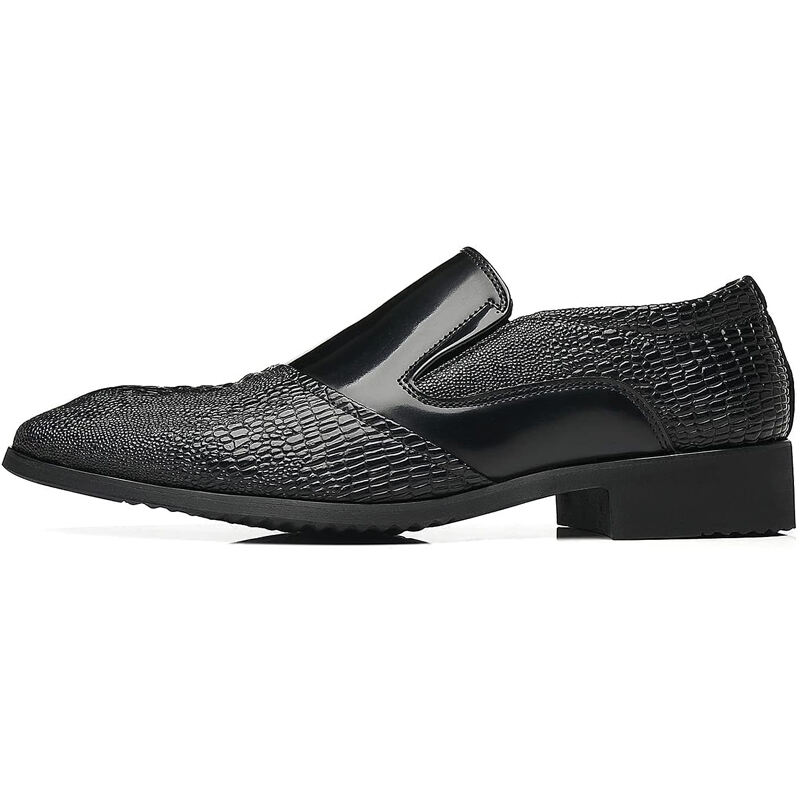 Men's Genuine Leather Comfortable Lightweight Slip On Leather Shoes