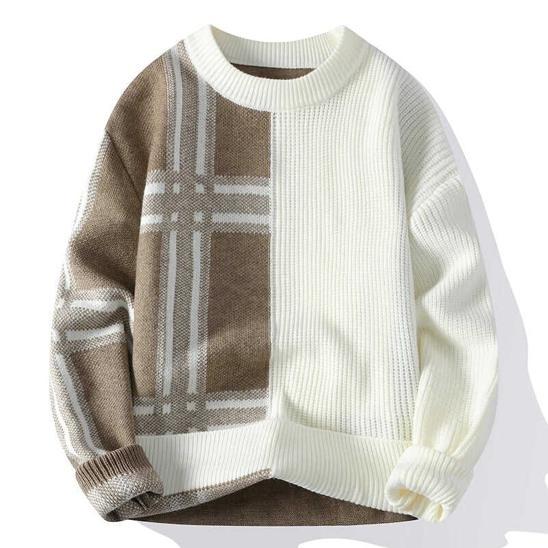 CROSSLINE THICK KNIT SWEATER