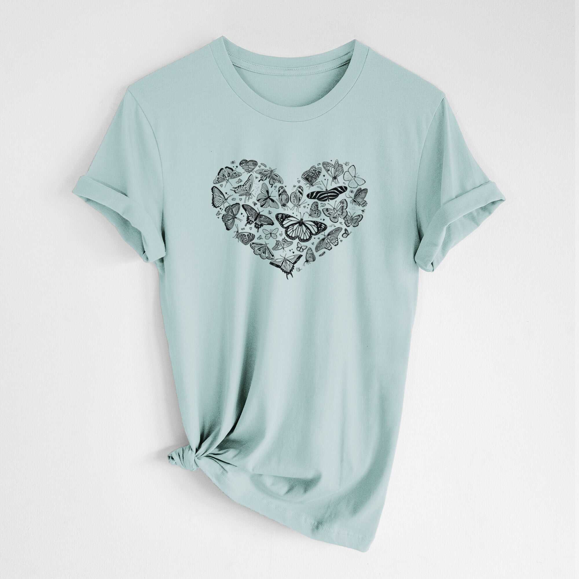 Heart Full of Butterflies - Lightweight 100% Cotton Unisex Crewneck