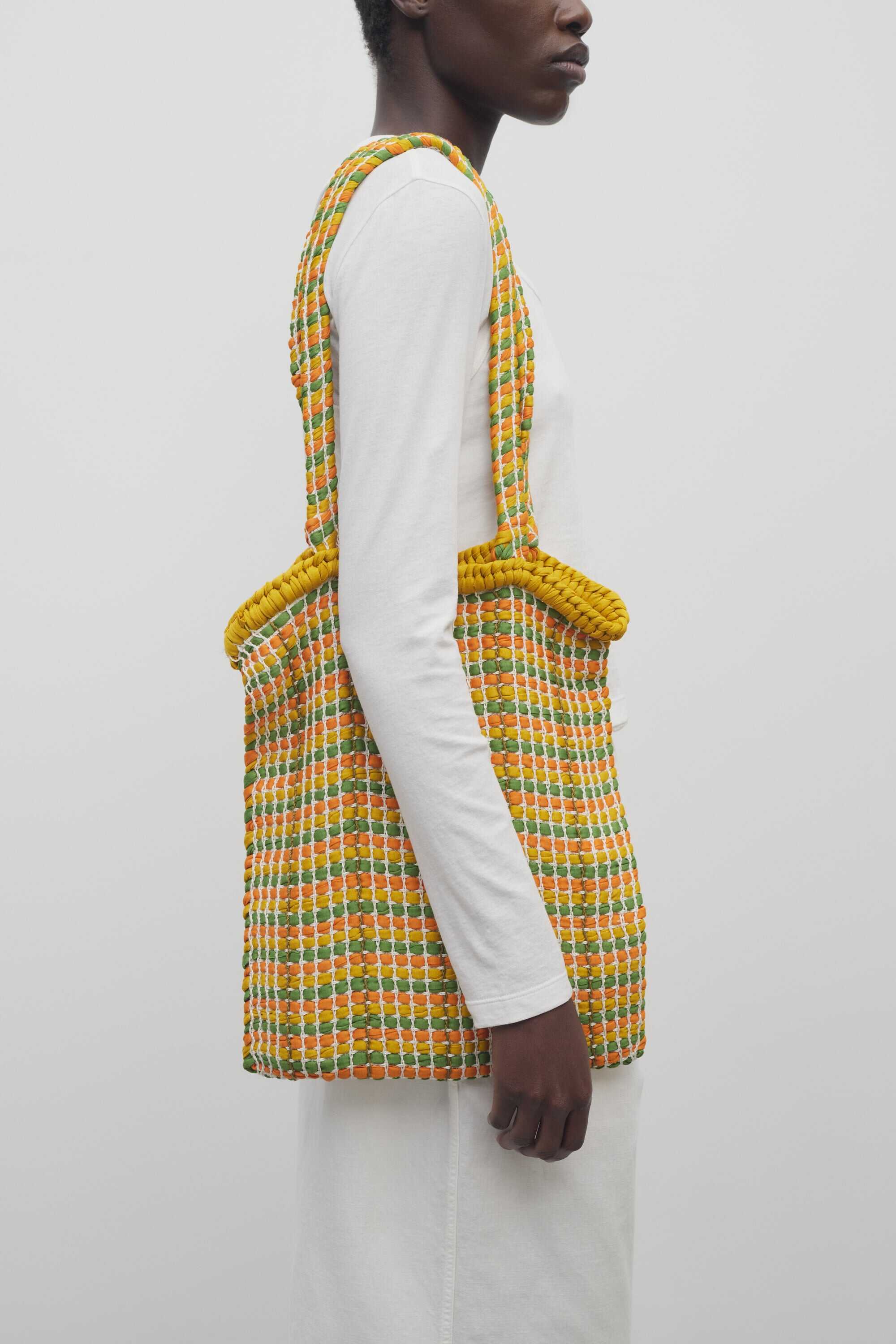 Haley Woven Tote Bag in Viscose