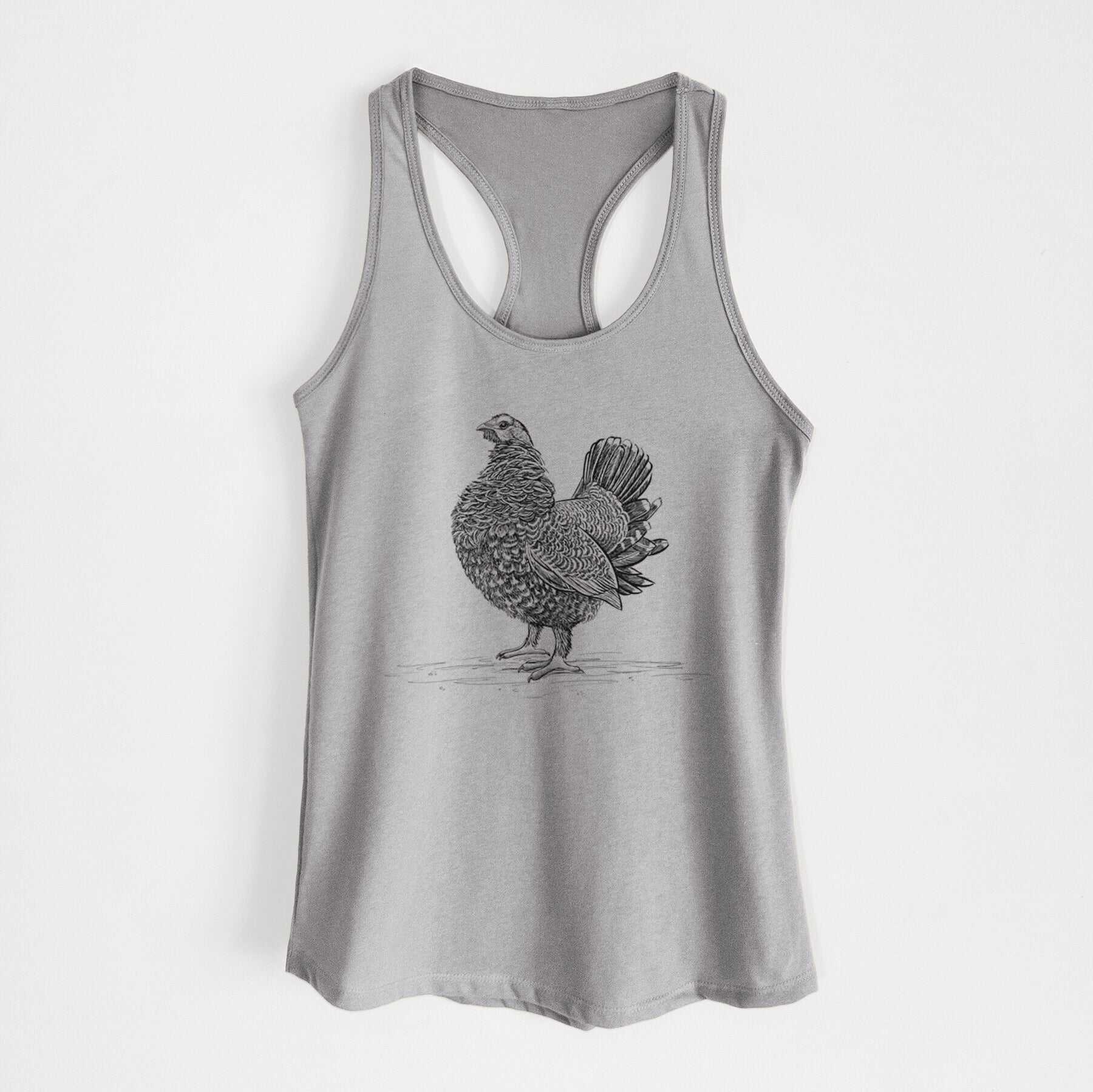 Male Spruce Grouse - Canachites canadensis - Women's Racerback Tanktop