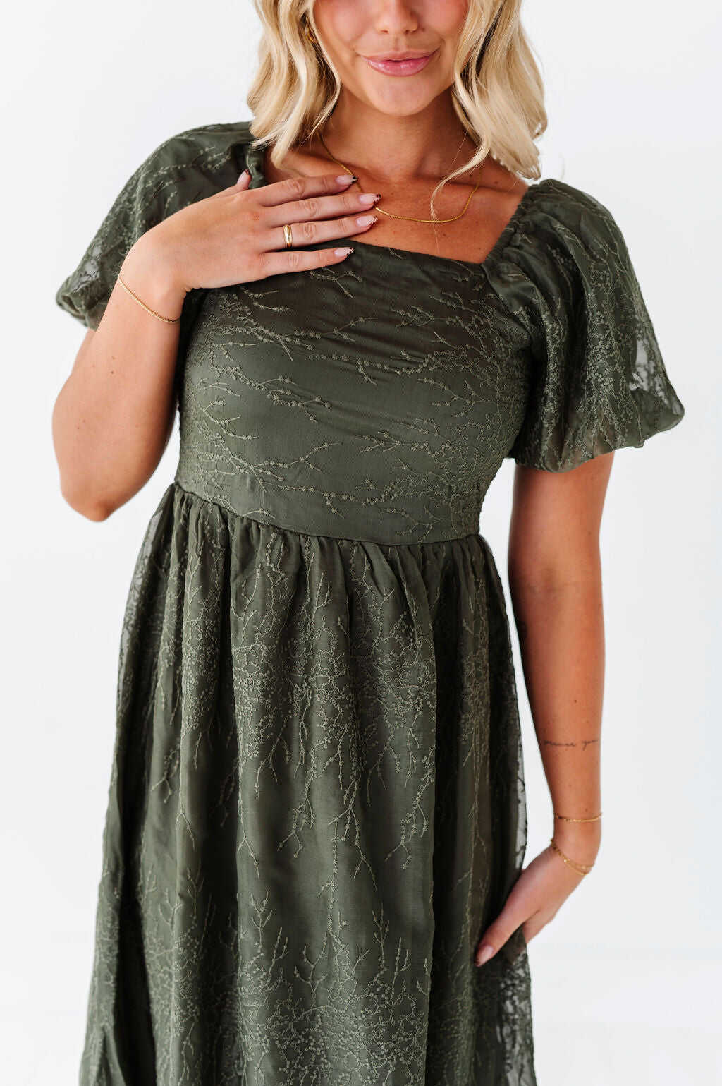 Blythe Embroidered Dress - Size 1XL, 2XL, & 3XL Left