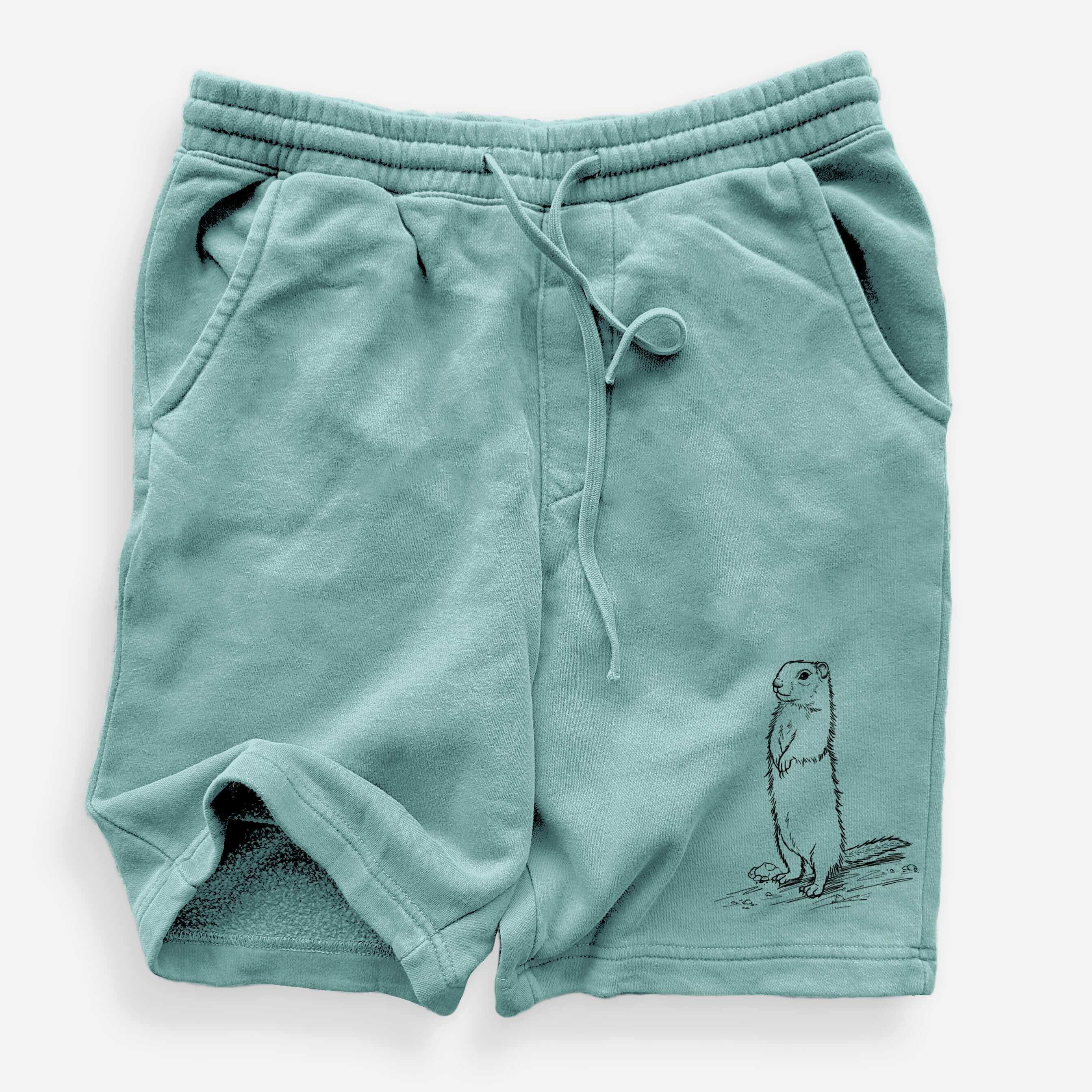 Belding's Ground Squirrel - Urocitellus beldingi - Unisex Pigment Dyed Shorts