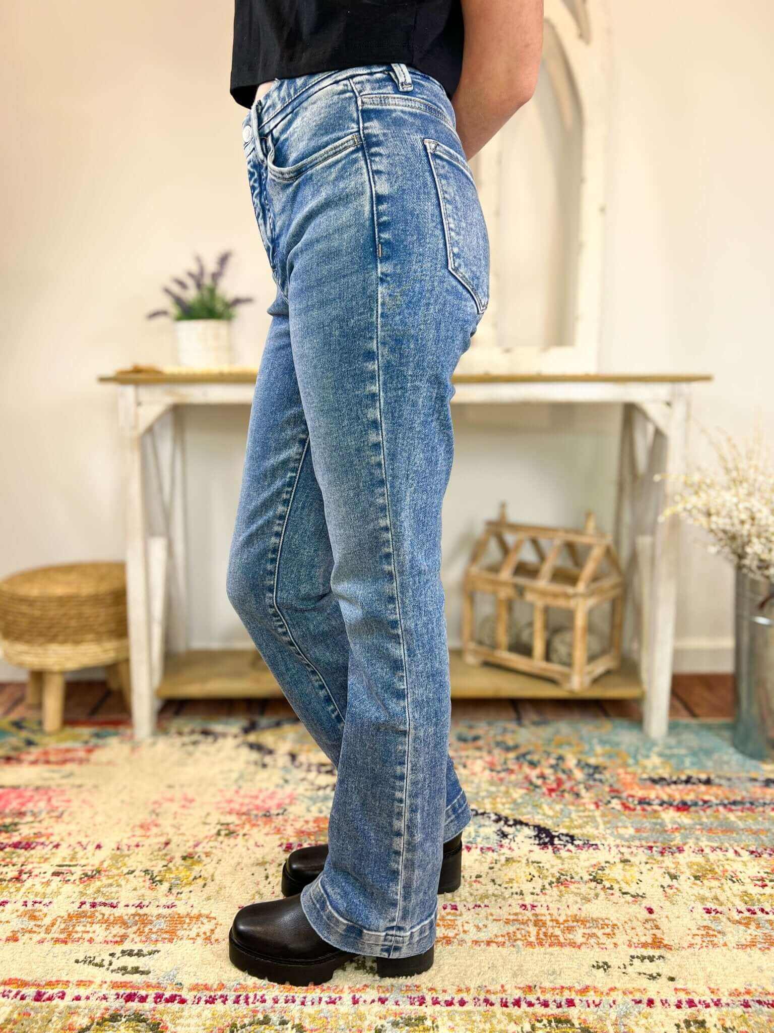 Lovervet by Vervet Protegee Tummy Control Bootcut Trouser Jeans