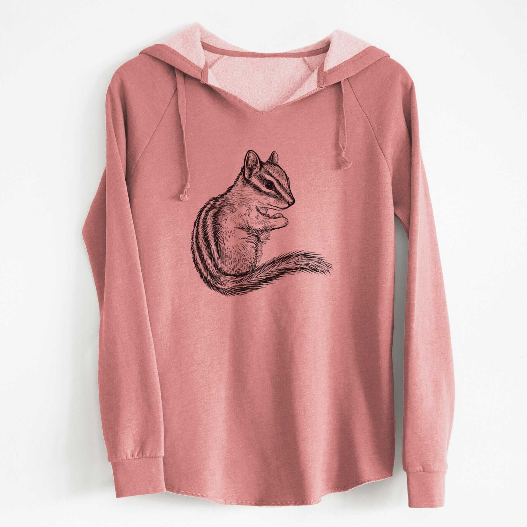 Chipmunk - Neotamias minimus - Cali Wave Hooded Sweatshirt