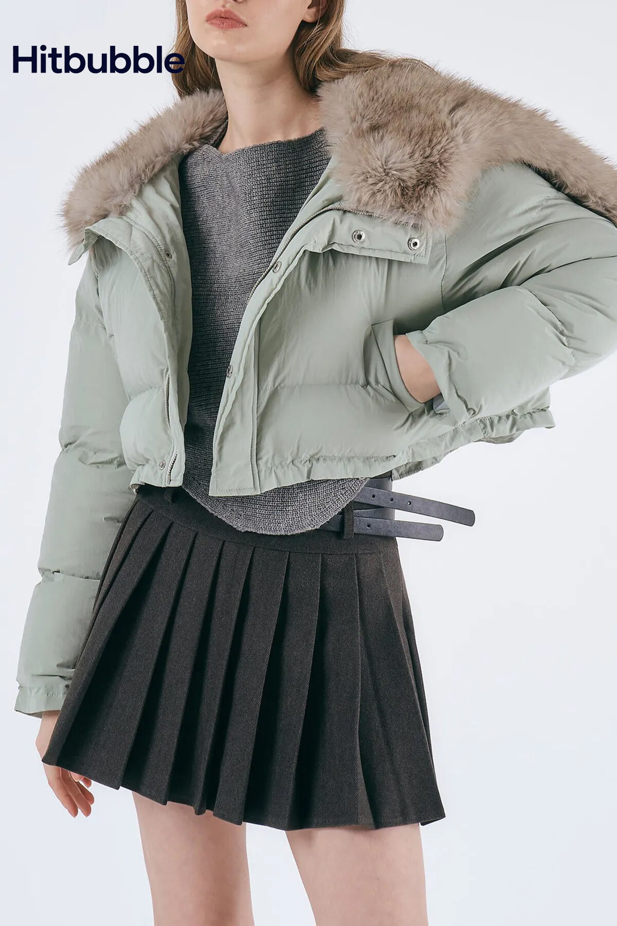 Evie Faux Fur Trim Puffer Jacket