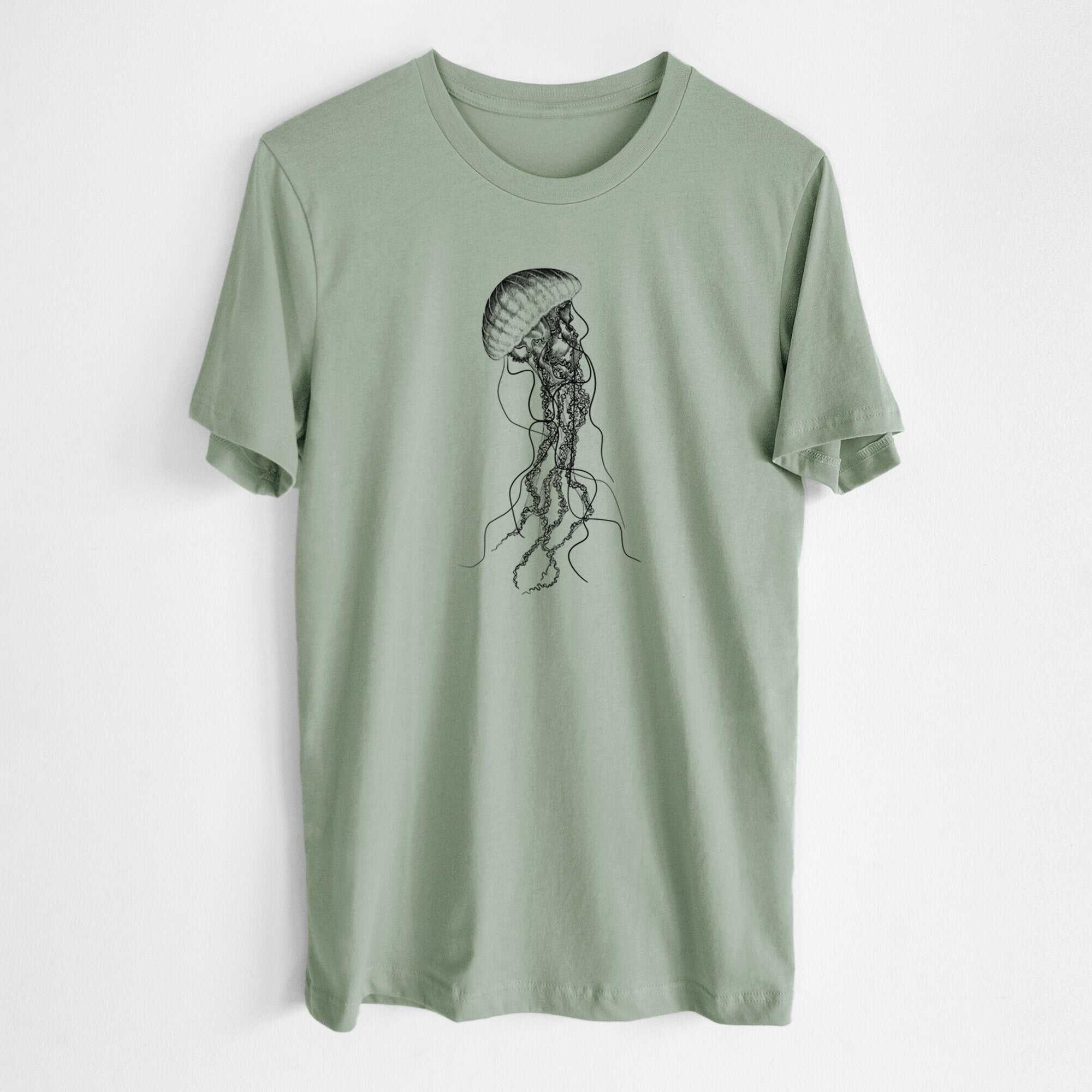 Black Sea Nettle Jellyfish - Chrysaora achlyos - Lightweight 100% Cotton Unisex Crewneck