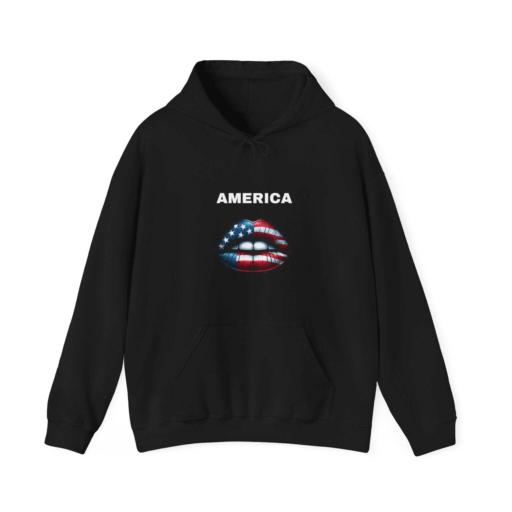 ZCKBDAmerican lip. Unisex Heavy Blend™ Hooded Sweatshirt