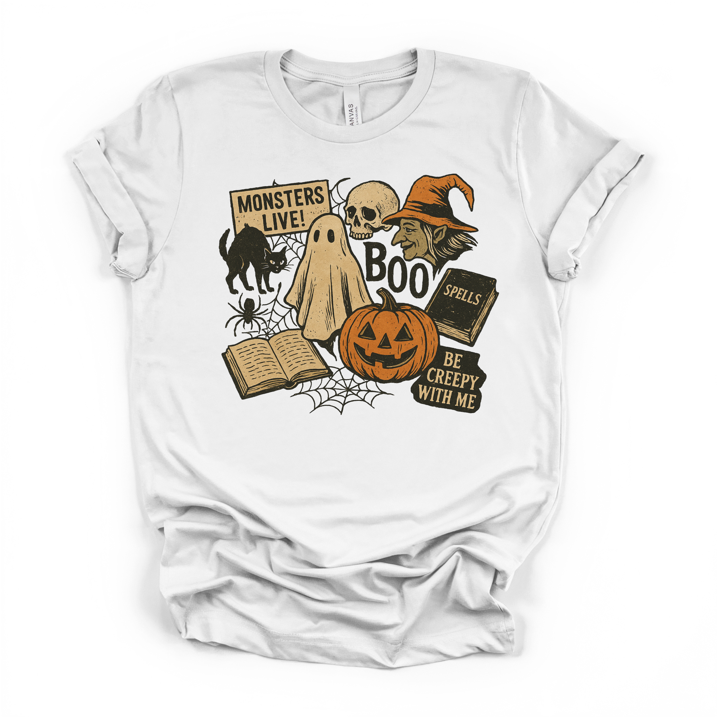Vintage Halloween Collage T Shirt
