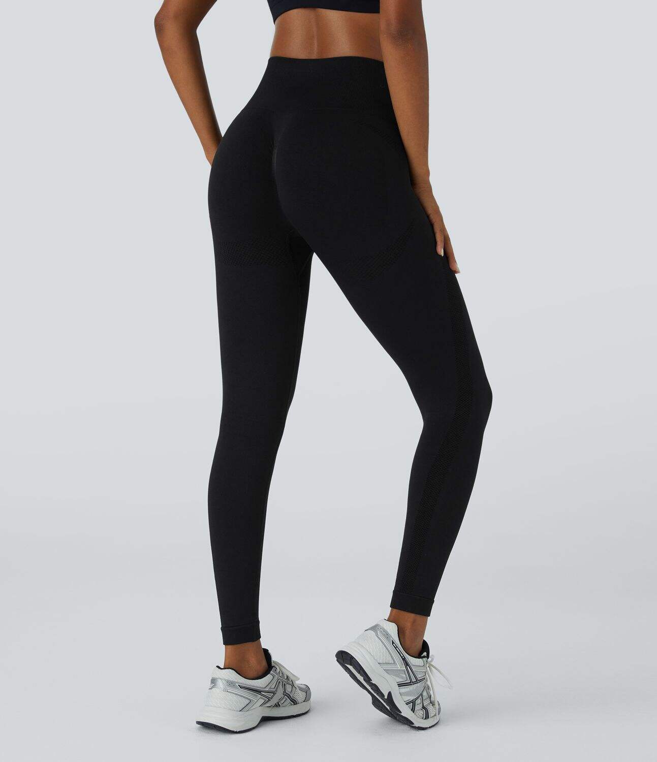 Seamless Flow High Waisted Ruched 7/8 Yoga Leggings