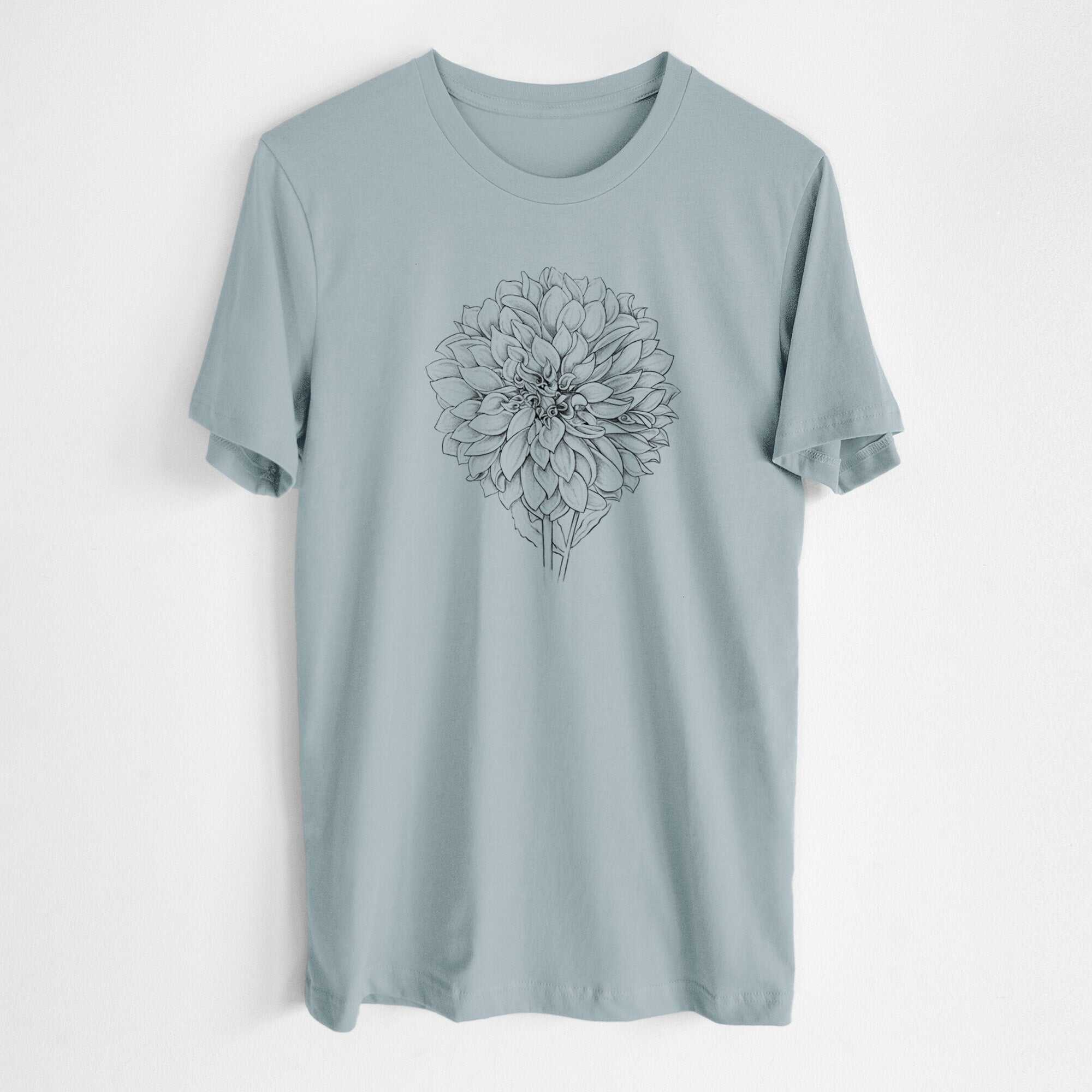 Dahlia Cafe Au Lait - Lightweight 100% Cotton Unisex Crewneck