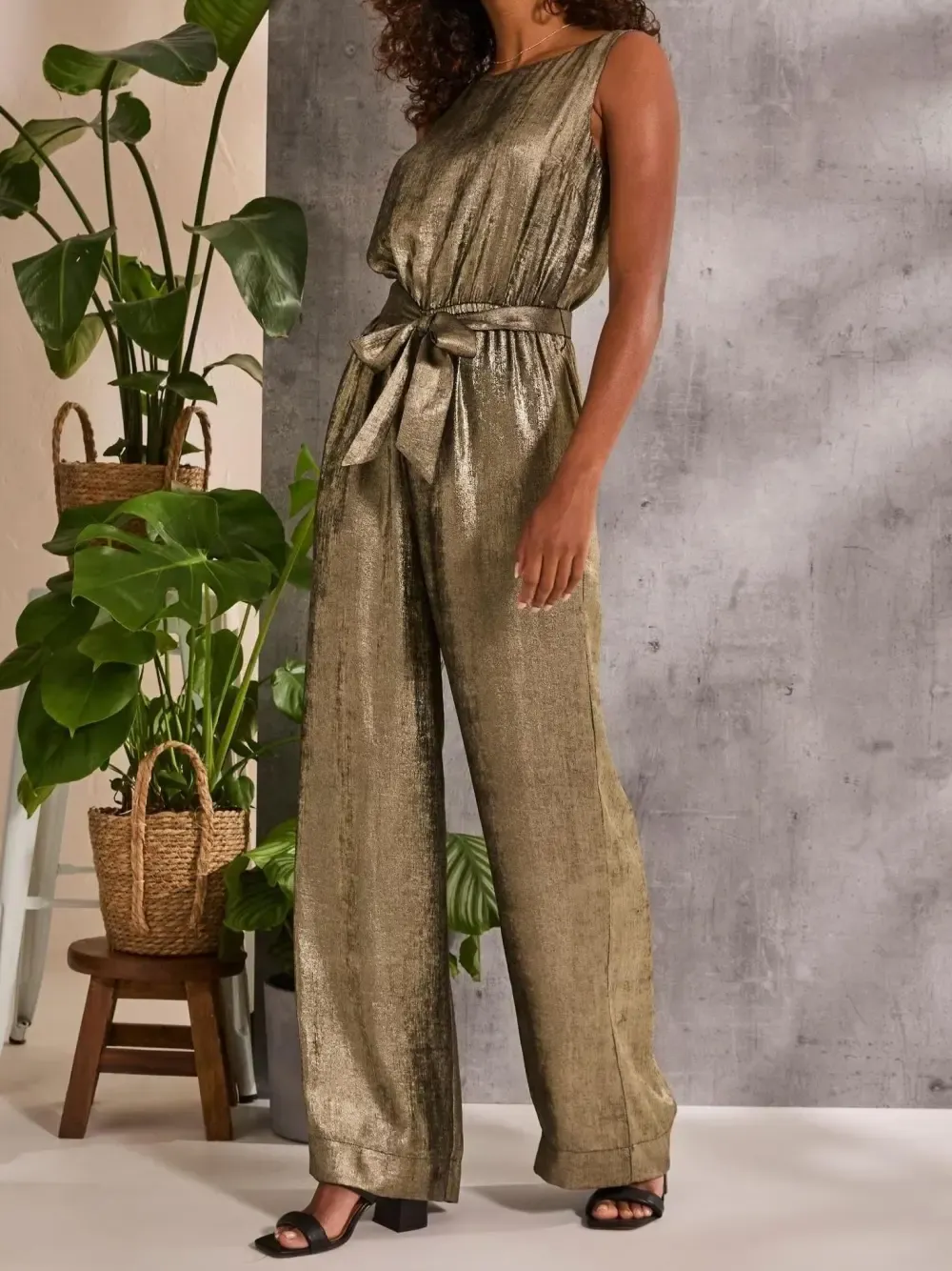 Gold Metallic Jumpsuit
