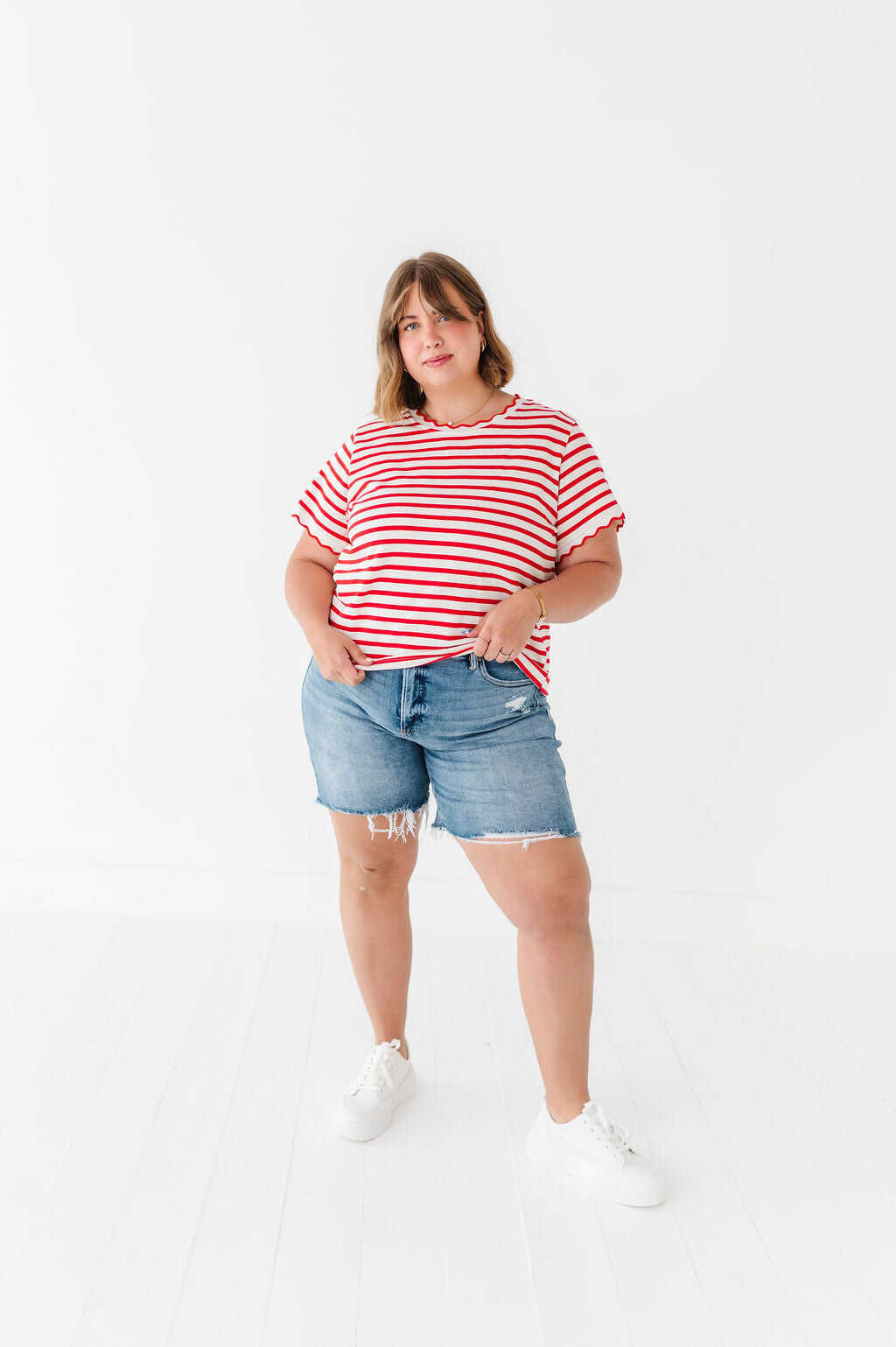 Lincoln Striped Top - Size 3XL Left