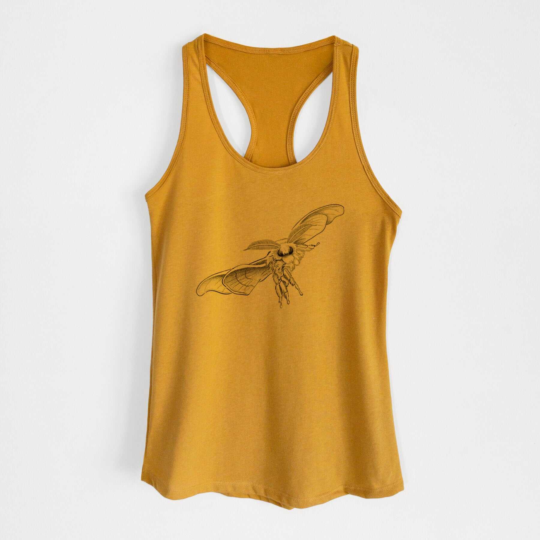 Domestic Silk Moth - Bombyx mori - Women's Racerback Tanktop