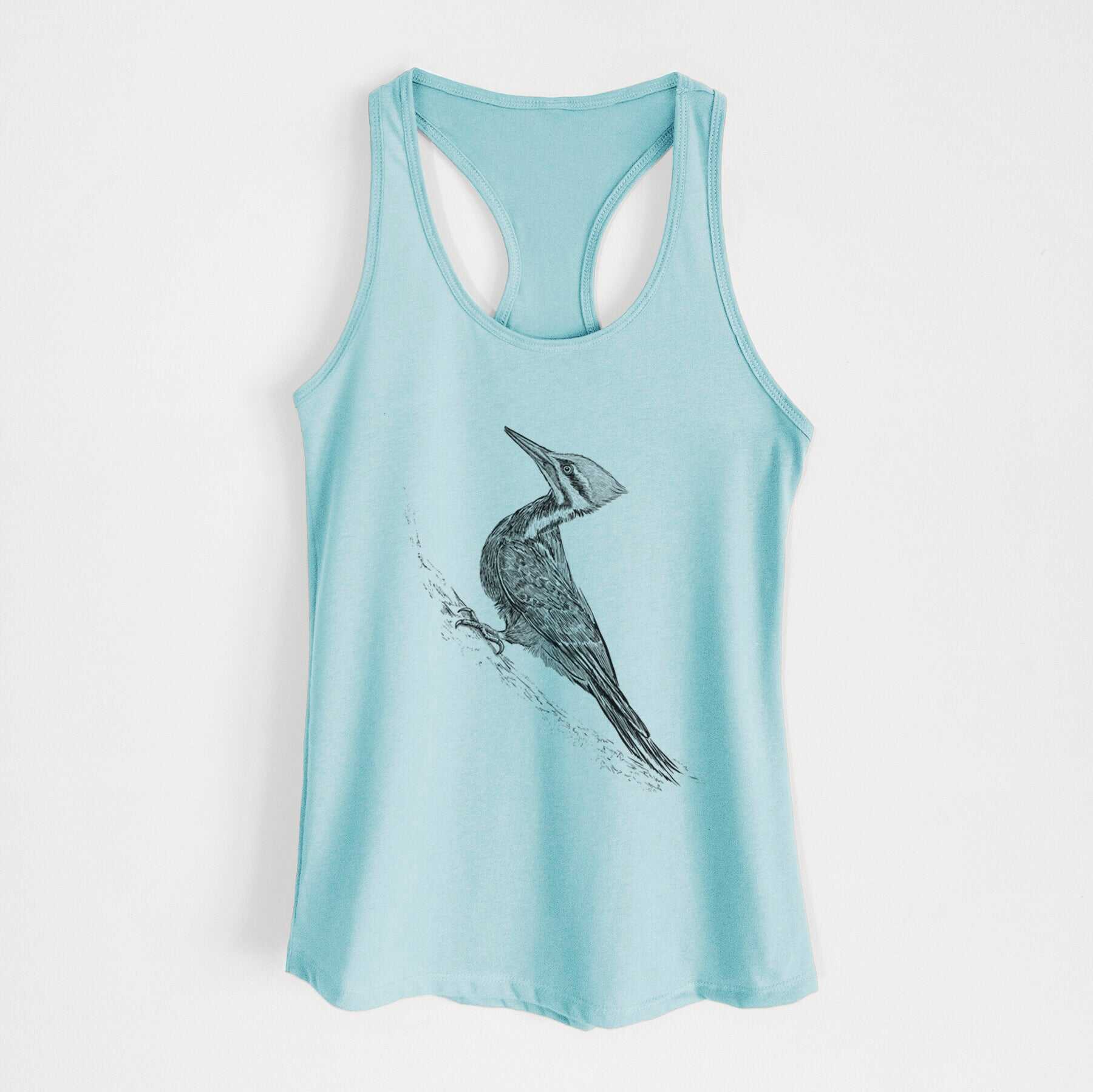 Pileated Woodpecker - Dryocopus pileatus - Women's Racerback Tanktop