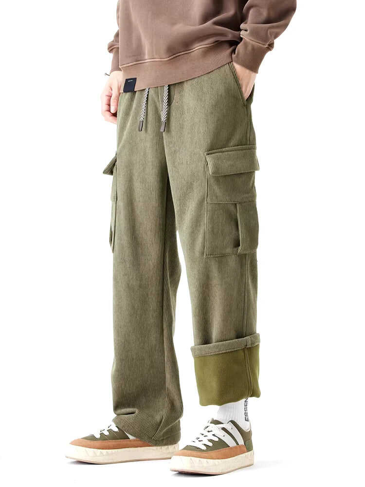 FLEECE LINED CARGO PANTS
