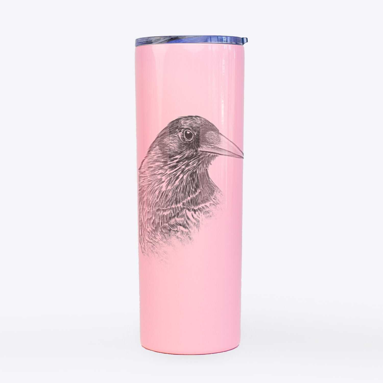 American Crow Bust - Corvus brachyrhynchos - 20oz Skinny Tumbler